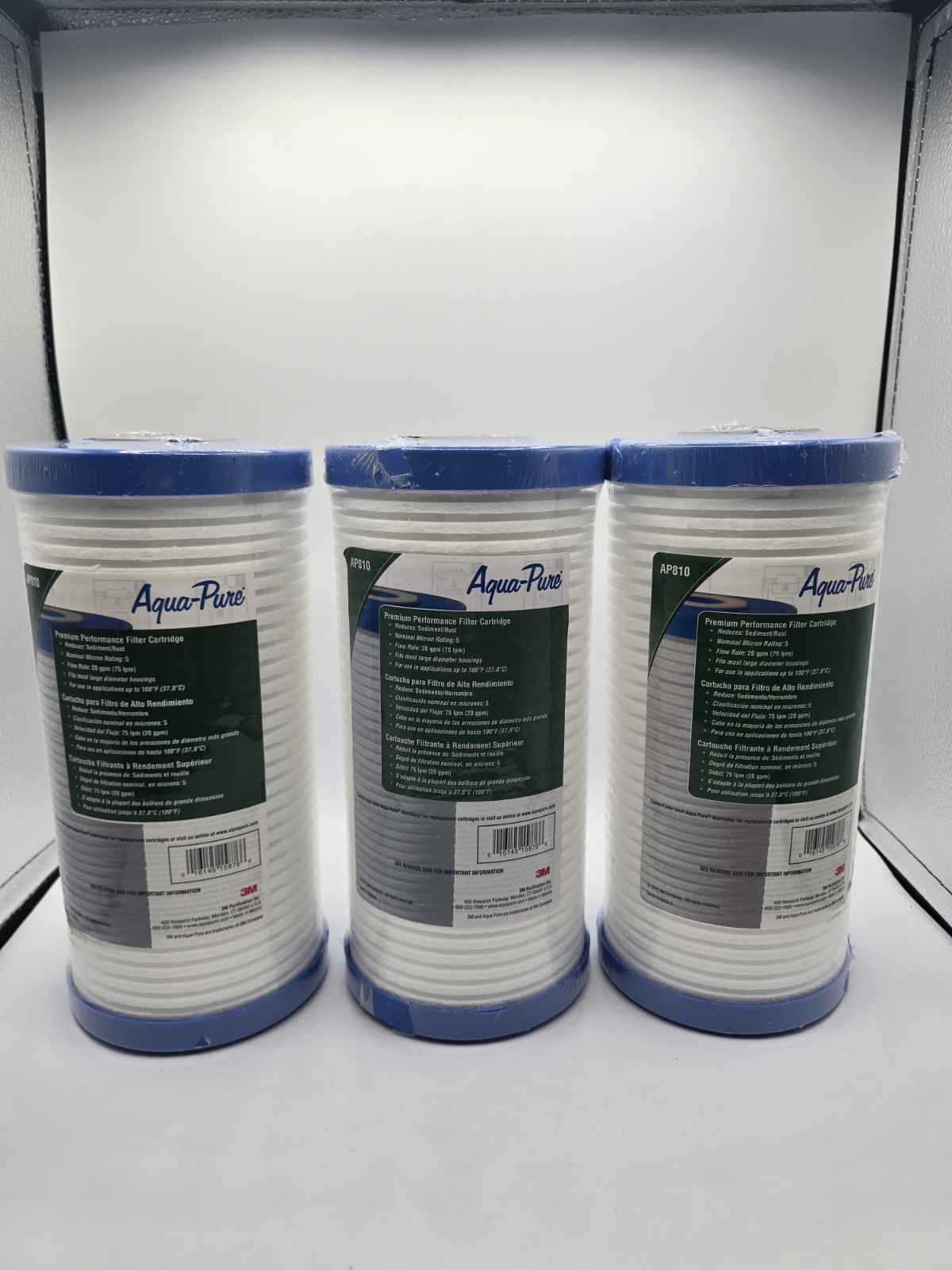 3 New Aqua Pure AP810 Whole House Water Filter Cartridge