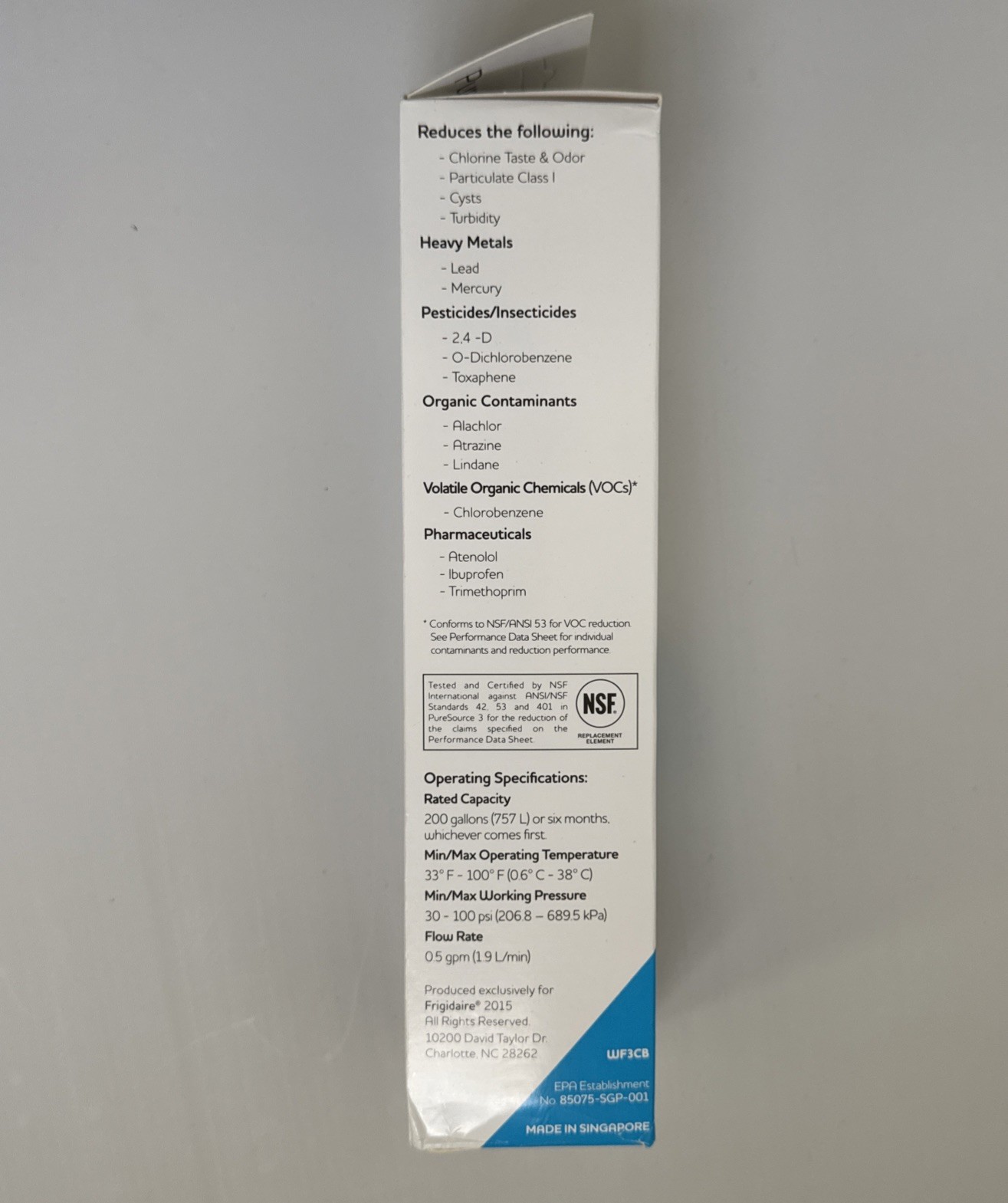 Frigidaire WF3CB Puresource3 Refrigerator Water Filter , White