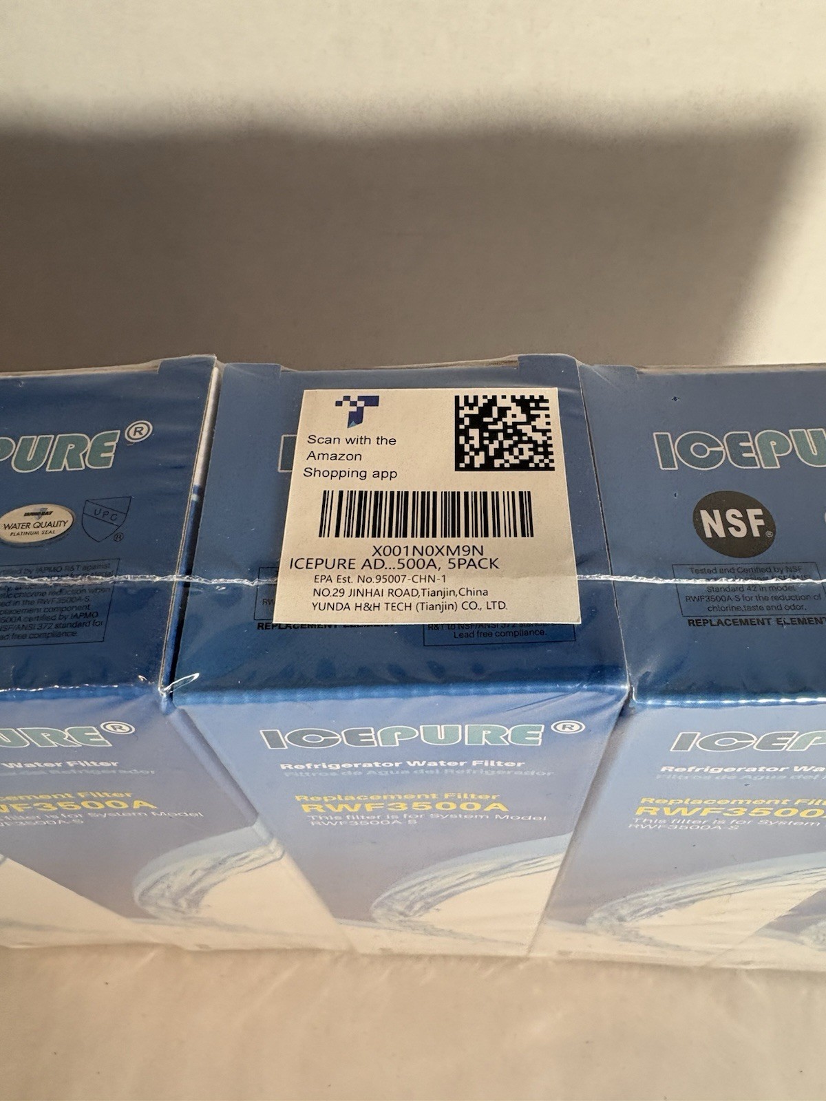 Water Filter LG LSXS26366S LG LT800P ADQ73613401 Icepure Brand 5 Pack