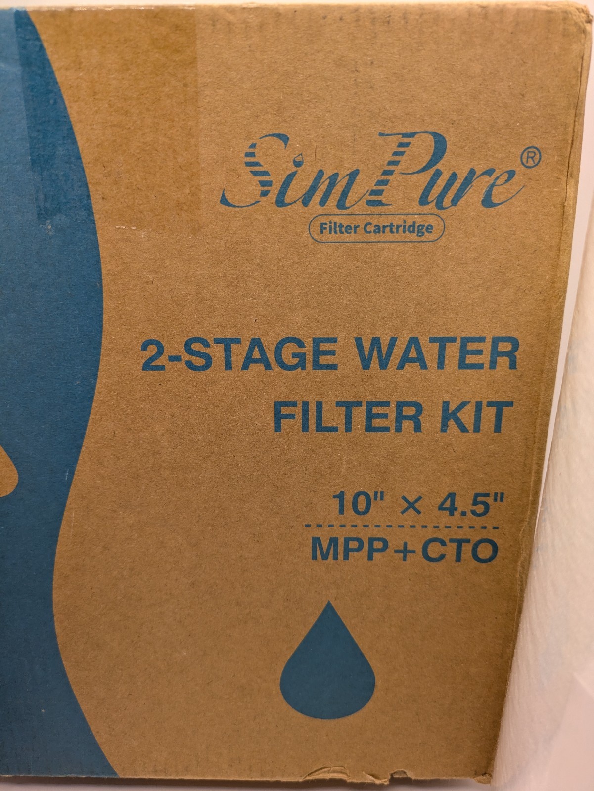 SimPure 2-Stage Water Filter Kit 10″ x 4.5″ MPP + CTO Filters ONLY