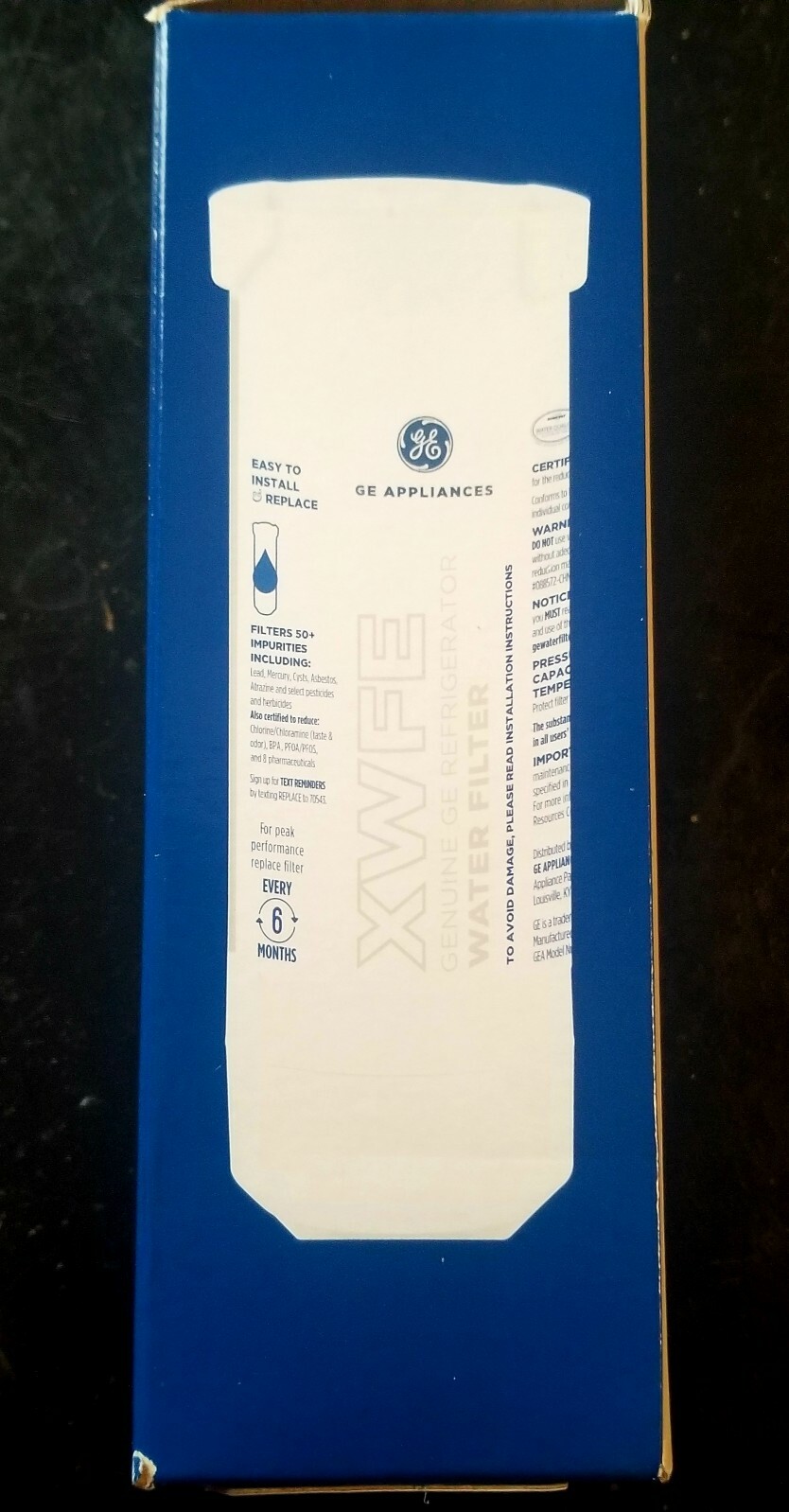 Genuine GE XWFE (XWF)Refrigerator Filters (With Chip)
