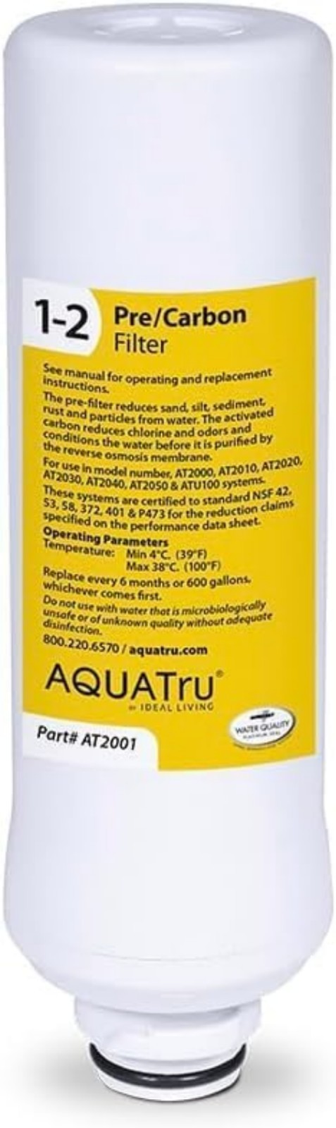 Classic Pre/Carbon Filter Stages 1–2 – Compatible with Classic, Classic Smar…