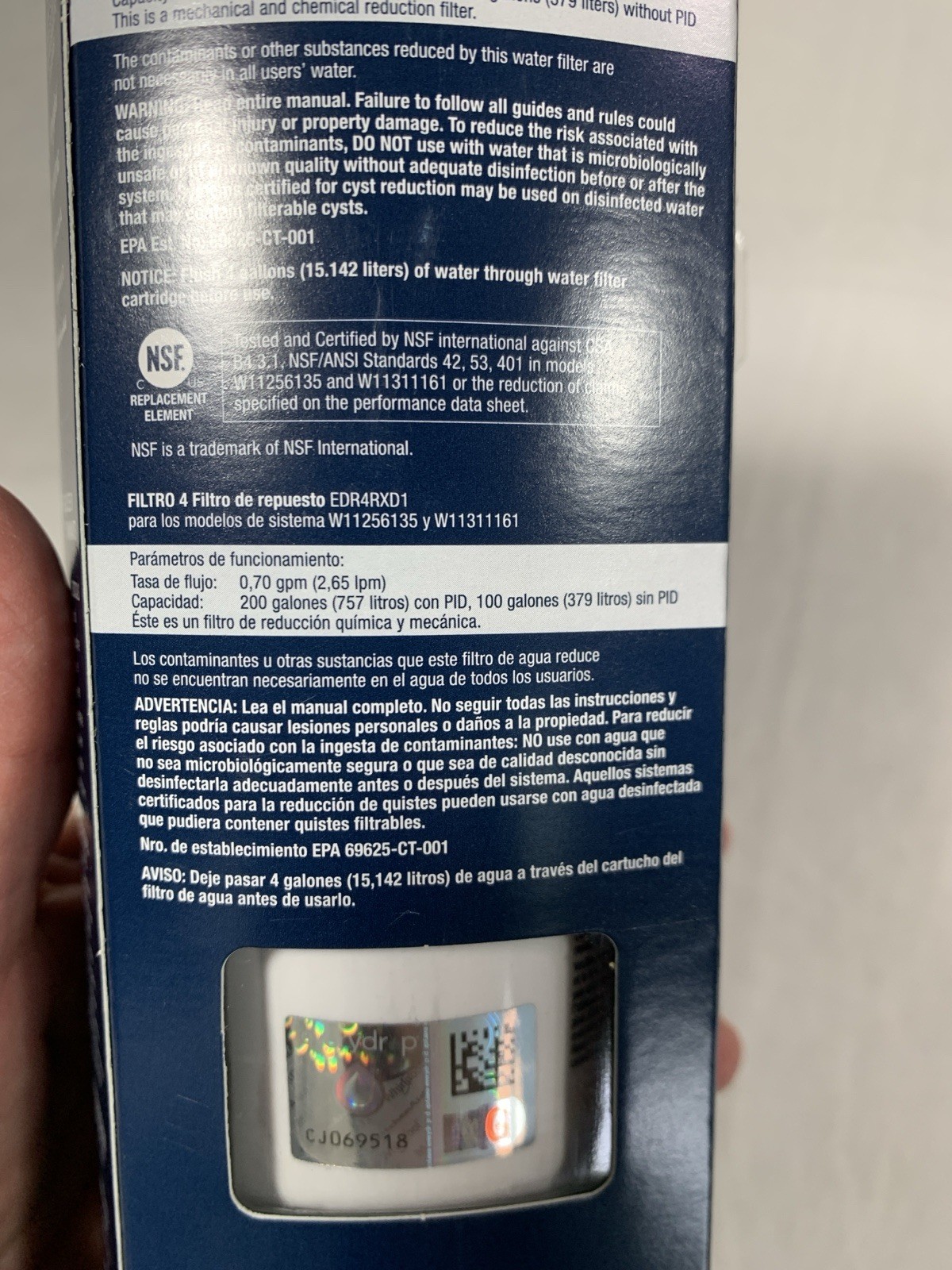 EveryDrop EDR4RXD1 Ice and Water Refrigerator Water Filter 4 (2 Available)