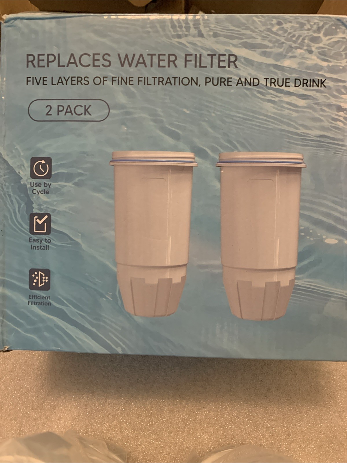 Water Filter Replacement 4 Pack Fit for Zero Pitcher and Dispenser ZR-001 ZR-017