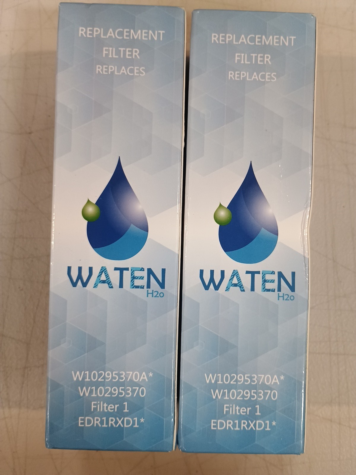 Waten H2O Replacement Filter 1 EDR1RXD1 W10295370A W10295370 New Sealed Lot Of 2