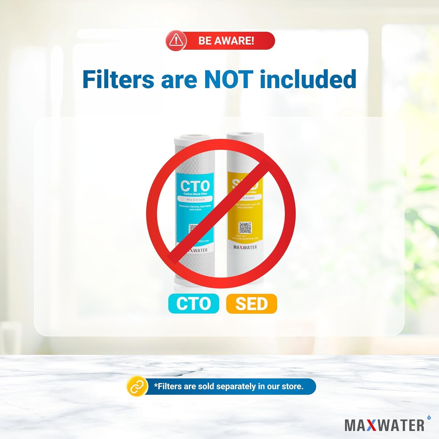 Max Water 10″ 2 Stage Whole House Standard Home Water Filter Syste