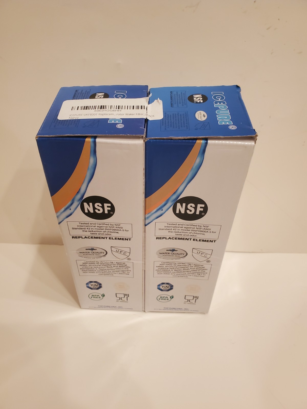 ICEPURE RWF900A + 2 Refrigerator Air and Water Filter – White