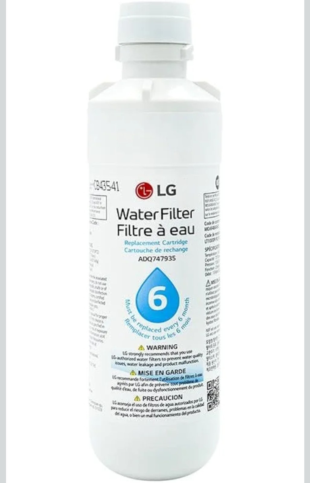 3 Pack LG LT1000P 6Month / 200Gal Capacity Replacement Refrigerator Filter Water