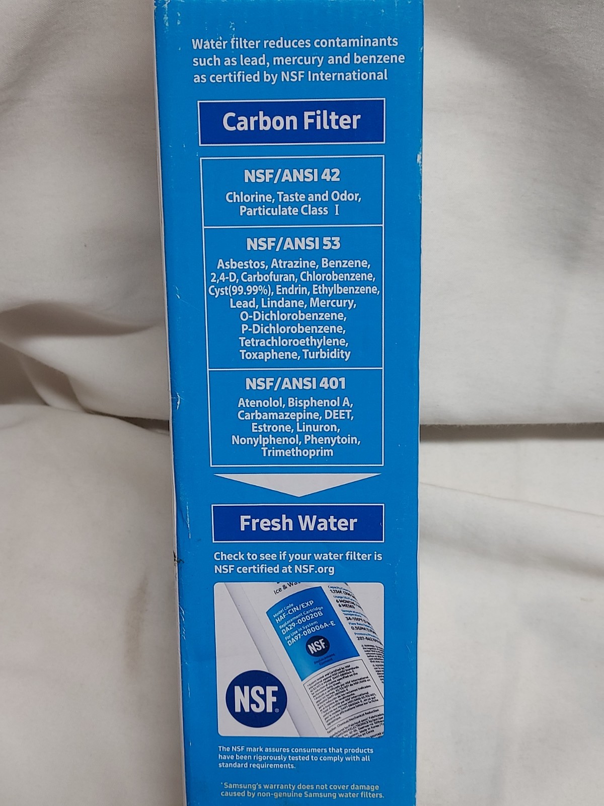 Samsung Refrigerator Water Filter HAF-CIN/EXP DA29-00020B DA97-08006A-E