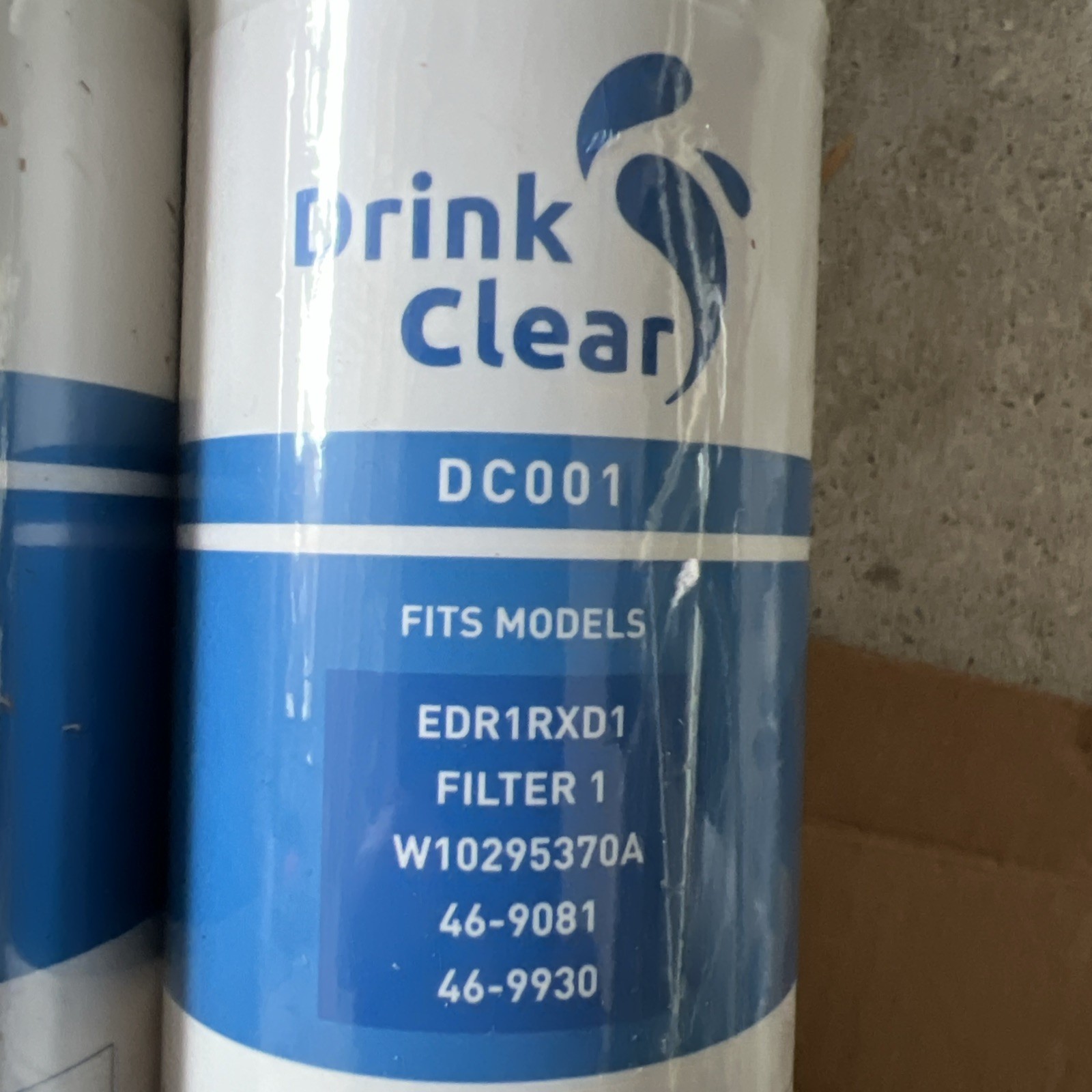 2 Pk Replacement Filters-Drinking Water EDR1RXD1, P8RFWB2L, W10295370A