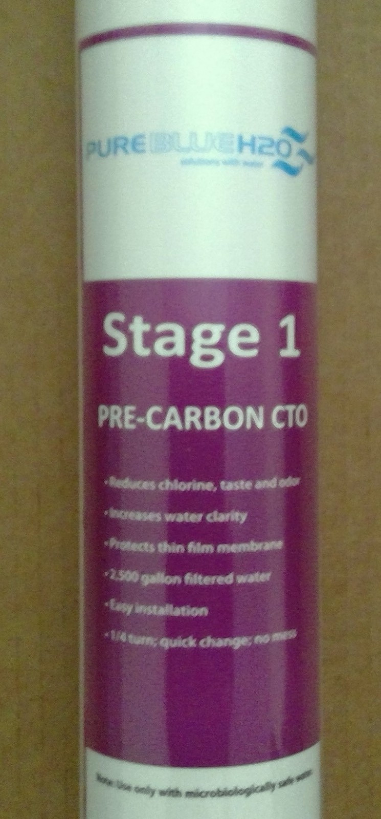 Pure Blue H2O PureBlue H2O Stage 1 Pre-Carbon CTO Reverse Osmosis Filter Sealed