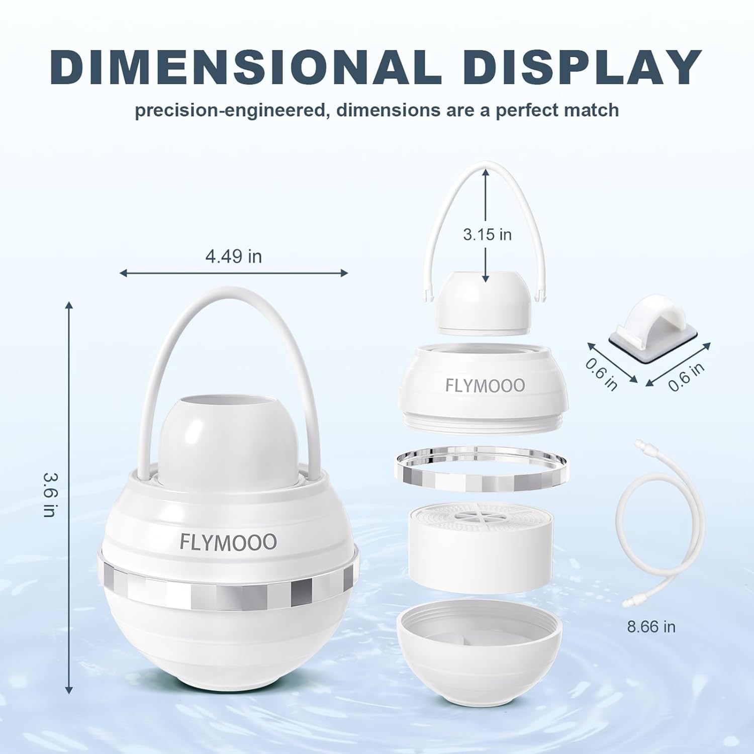 Bath Filter for Tub, Bathtub Faucet Water Filter with 8 Stages