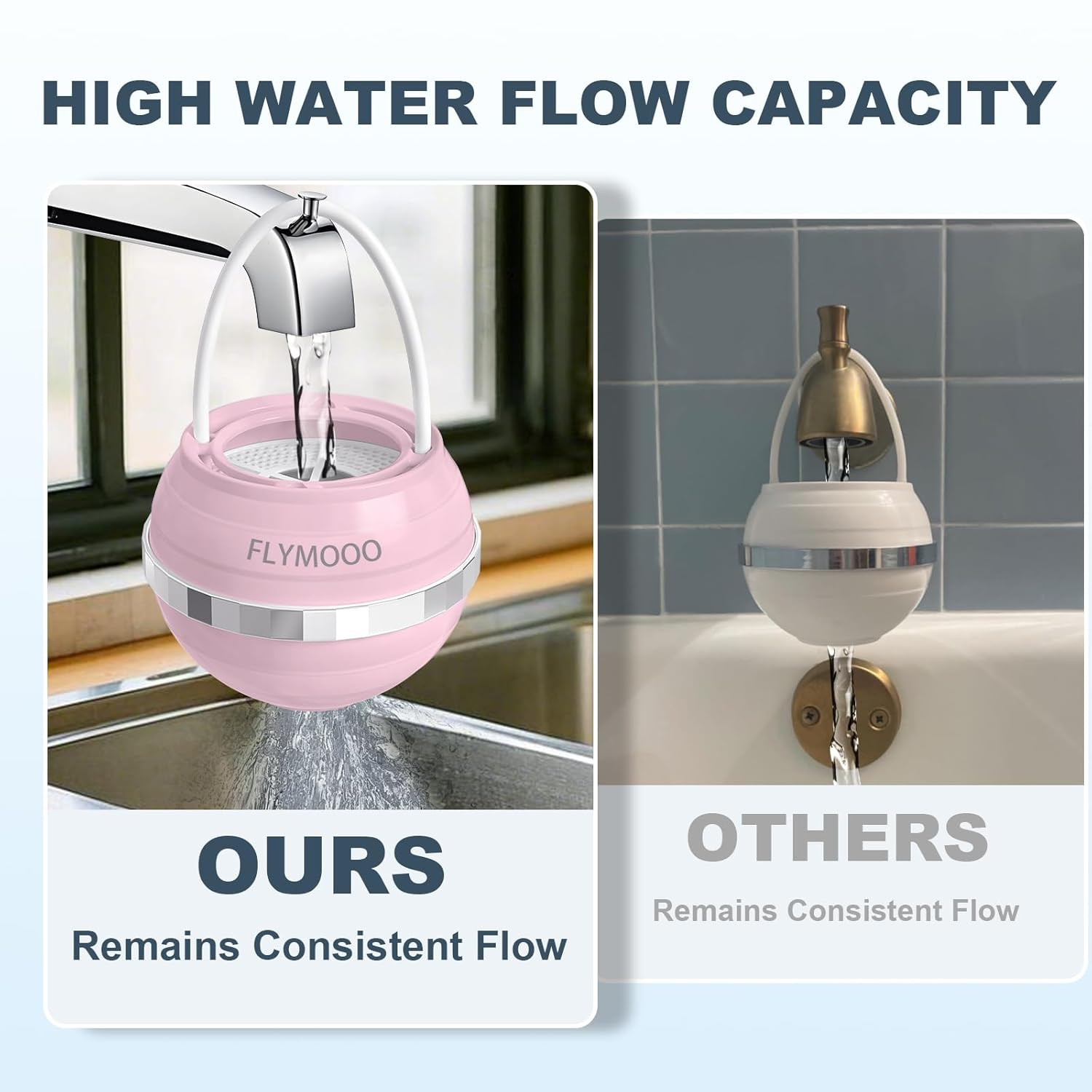 Bath Filter for Tub, Bathtub Faucet Water Filter with 8 Stages & 2,500 Gallons o