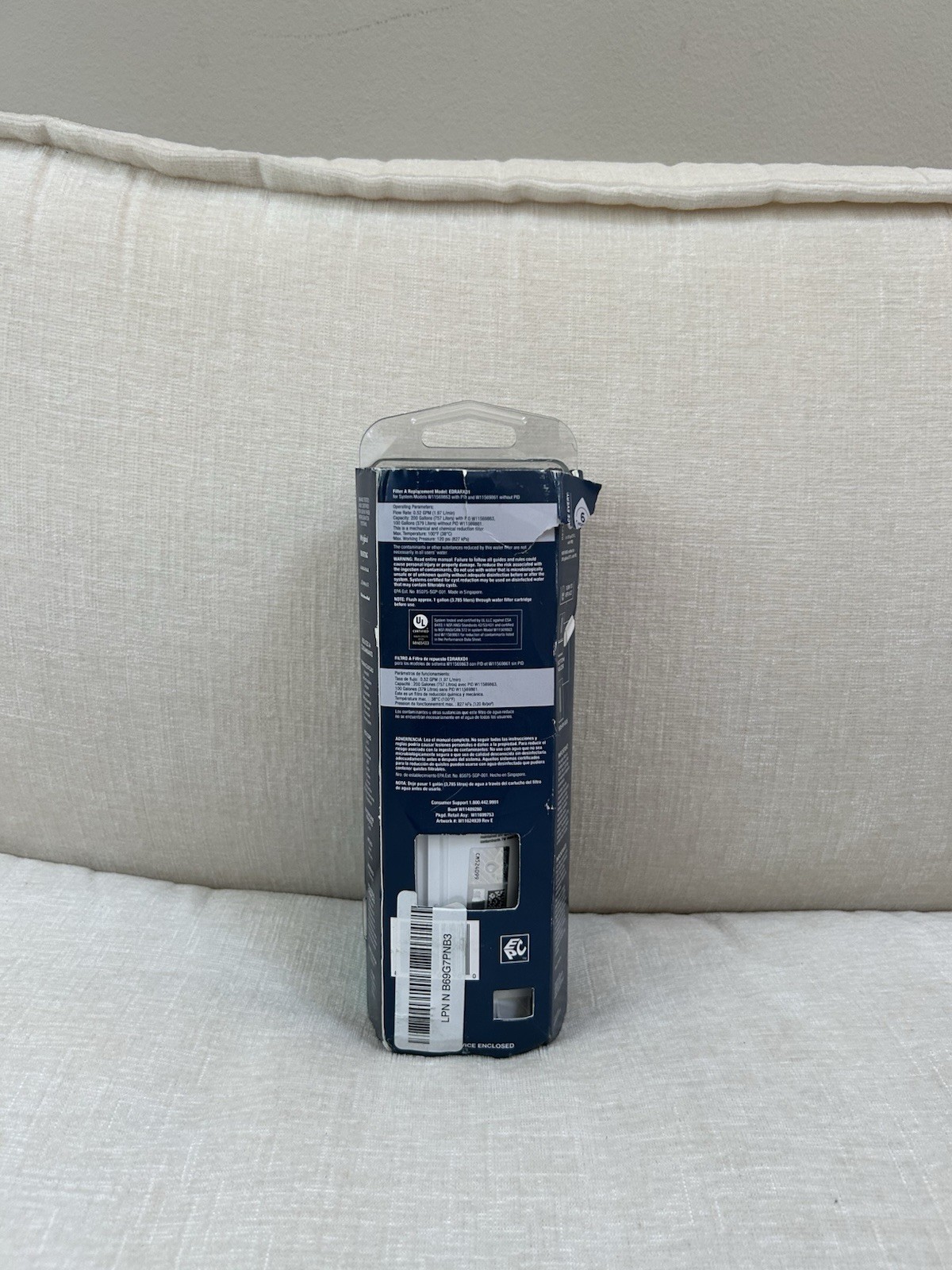 EveryDrop Filter A Water Filter New Damaged Box