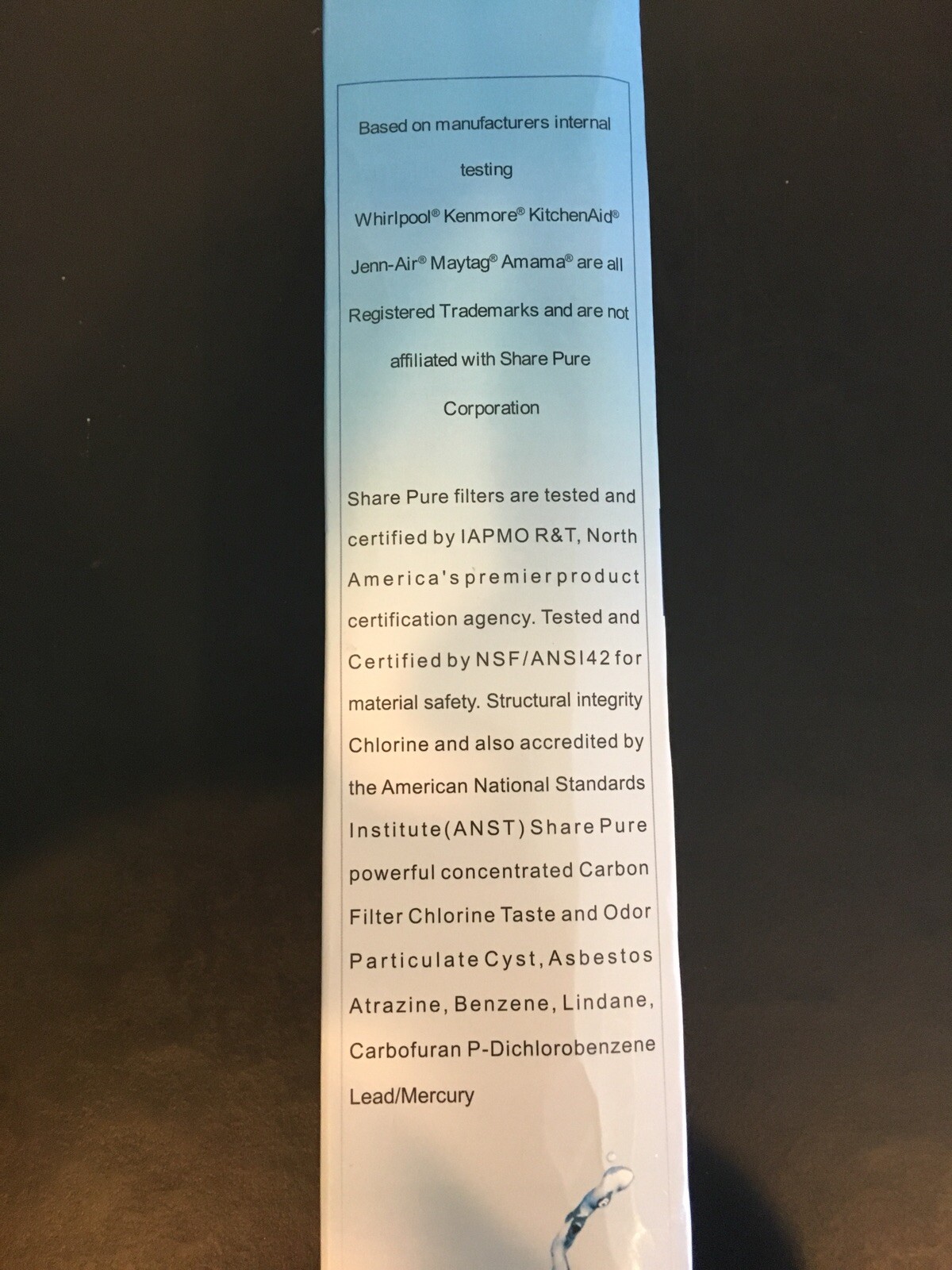 SHARE PURE FILTER (FILTER003) FOR MULTIPLE BRANDS-NIB-Sealed-Ships FREE