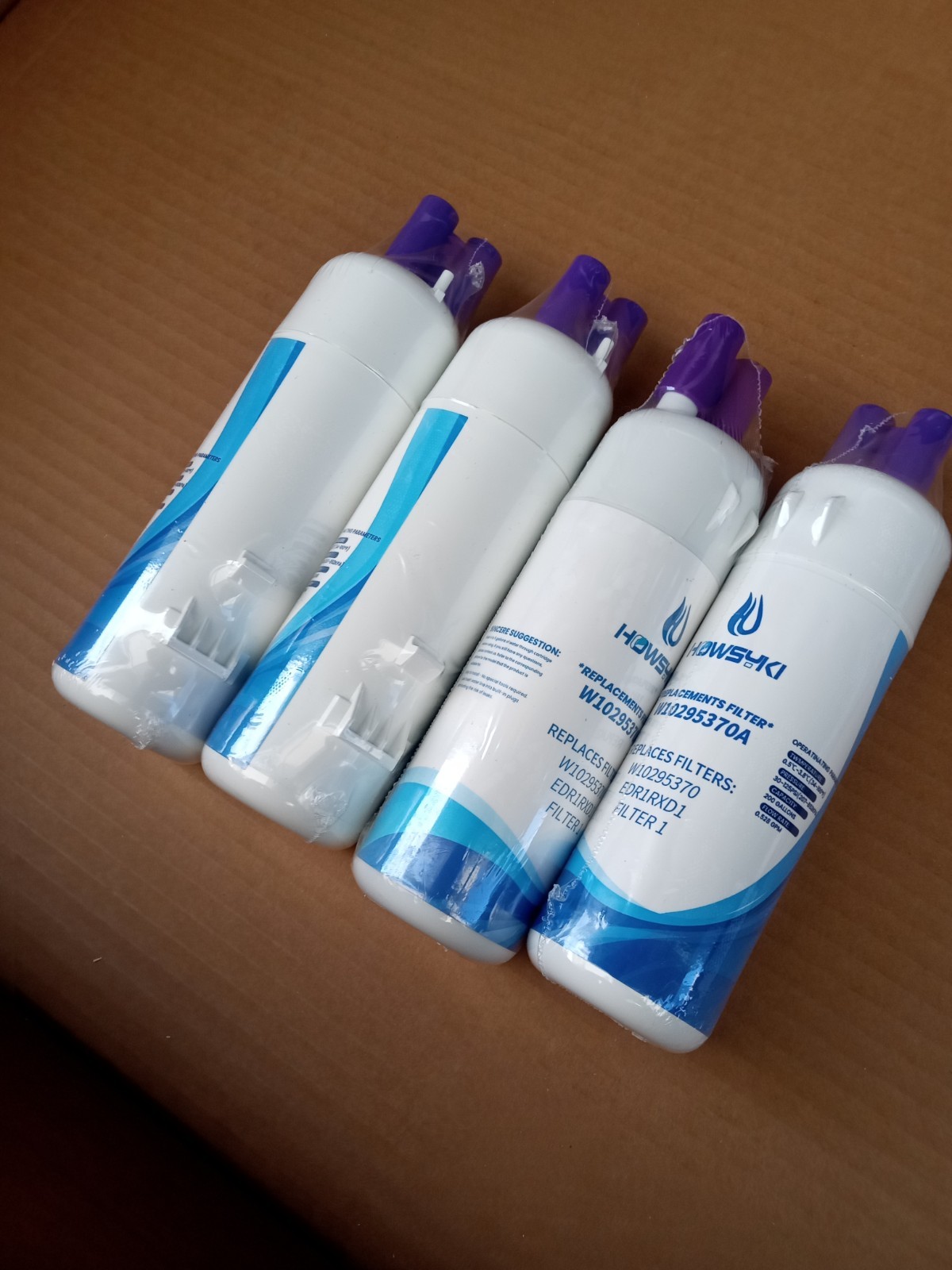 4 Pck Fridge Filter – EDR1RXD1, W10295370A, Filter 1, 46-9081, 46-9930, KAD1RXD1