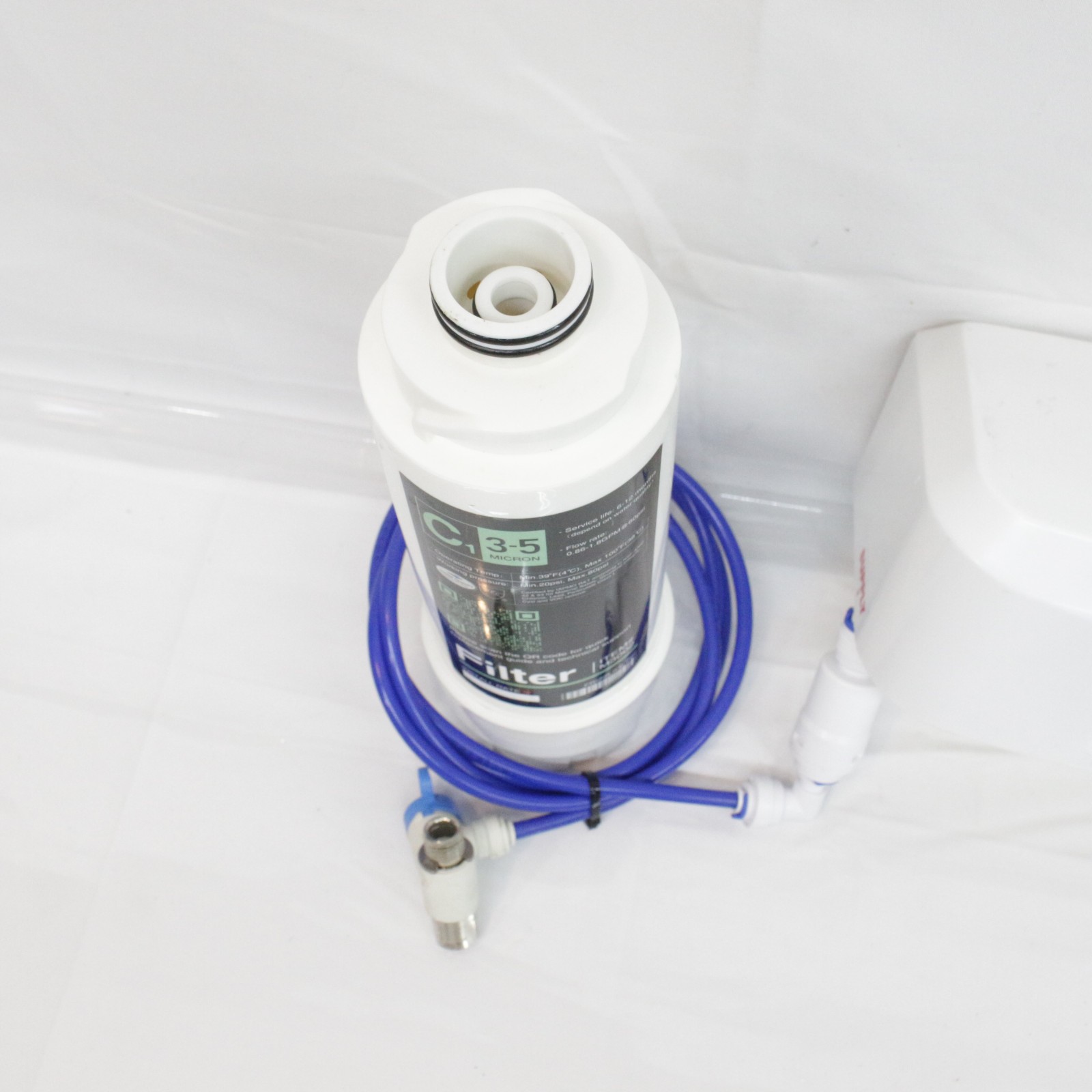 Frizzlife Under Sink Water Filter Base Only SK99, 3-Stage 0.5 Micron