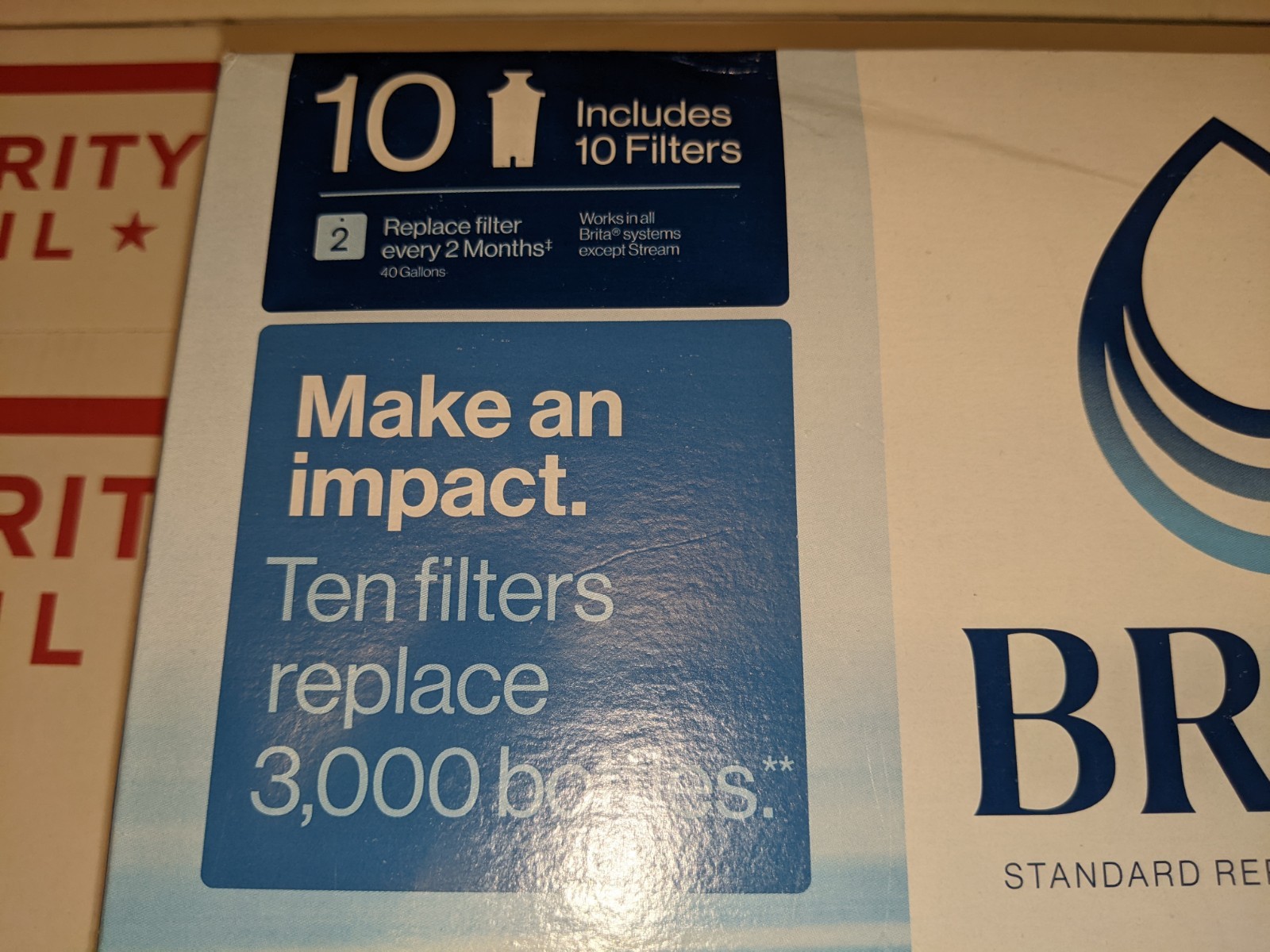 Brita 987554 Replacement Filters 10 Pack Model OB03 SEALED