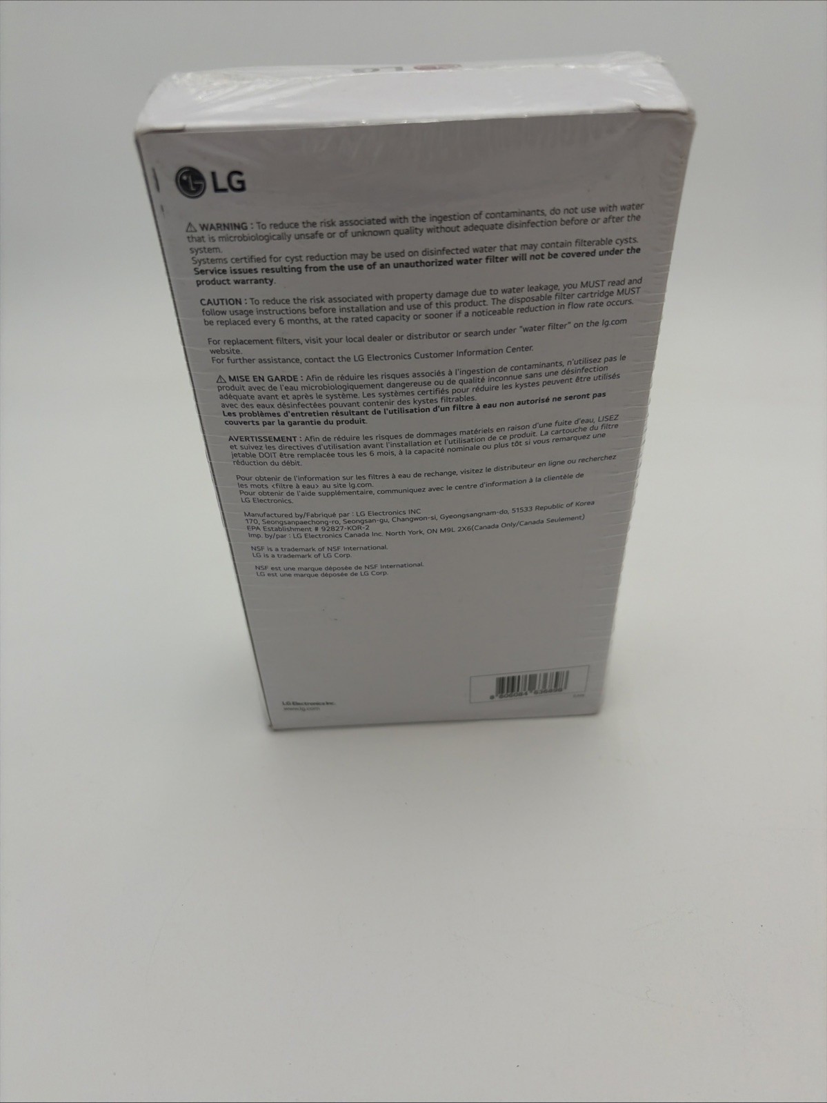 LG LT1000P2 6-Month / 200 Gallon Refrigerator Replacement Water Filter 2 Pack