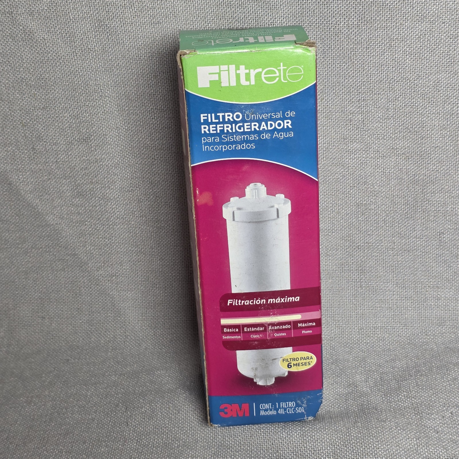 NEW 3M Filtrete Universal In Line Refrigerator Filter 6 Months 4IL-CLC-S01 2012