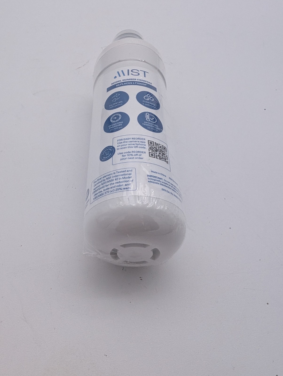 Mist LT1000P Water Filter Replacement, Compatible For LG Model CWMF044