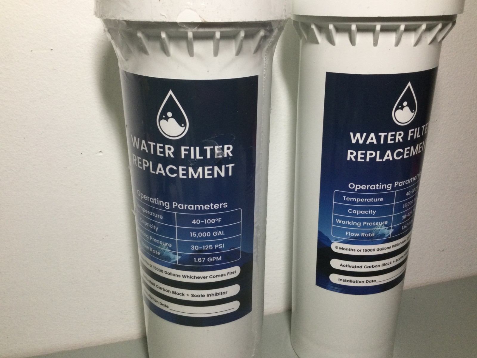 2 PK Water Filters For C Pure Oceanloch-m 7900clokitm Ice-O-Matic IFQ IFQ1, 4676
