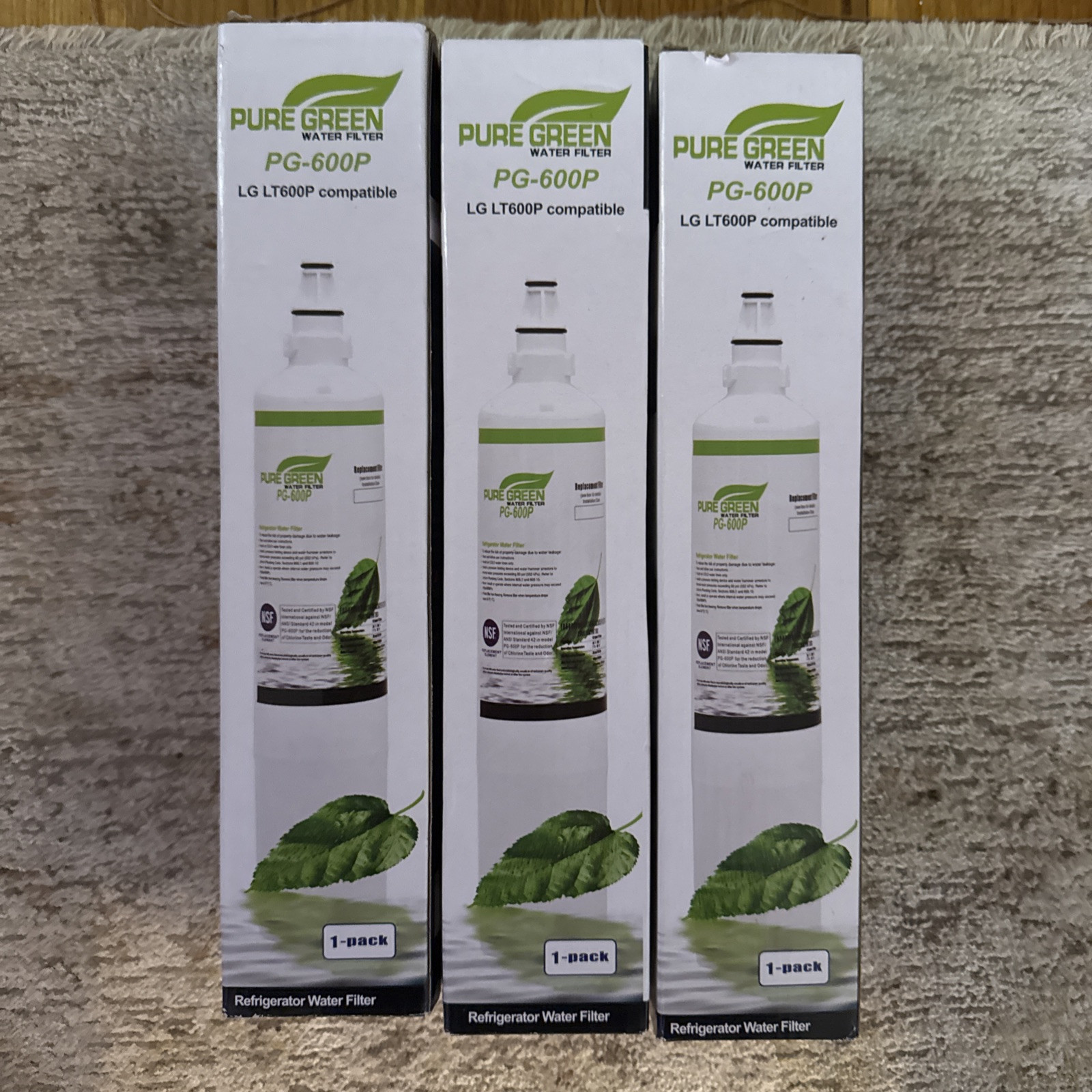 3X Fit For LG LT600P 5231JA2006A 5231JA2006F 5231JA2006B 469990 Water Filter