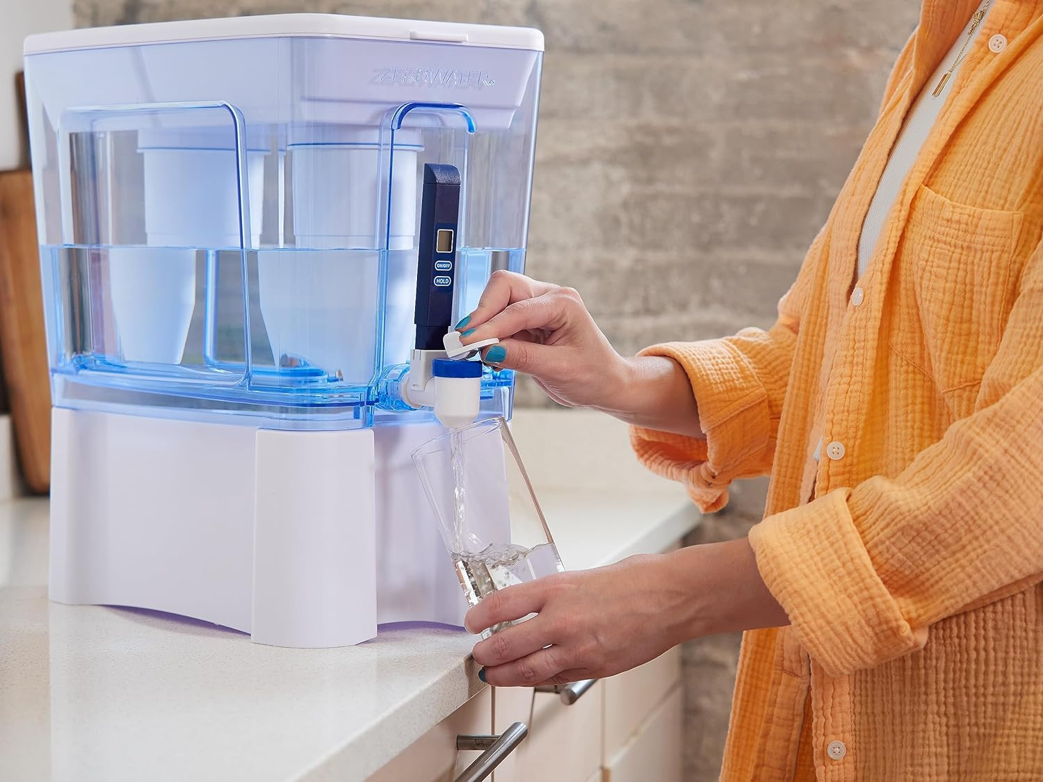Zerowater 52-Cup Ready-Read 5-Stage Water Filter Pitcher Dispenser with 5-Stage