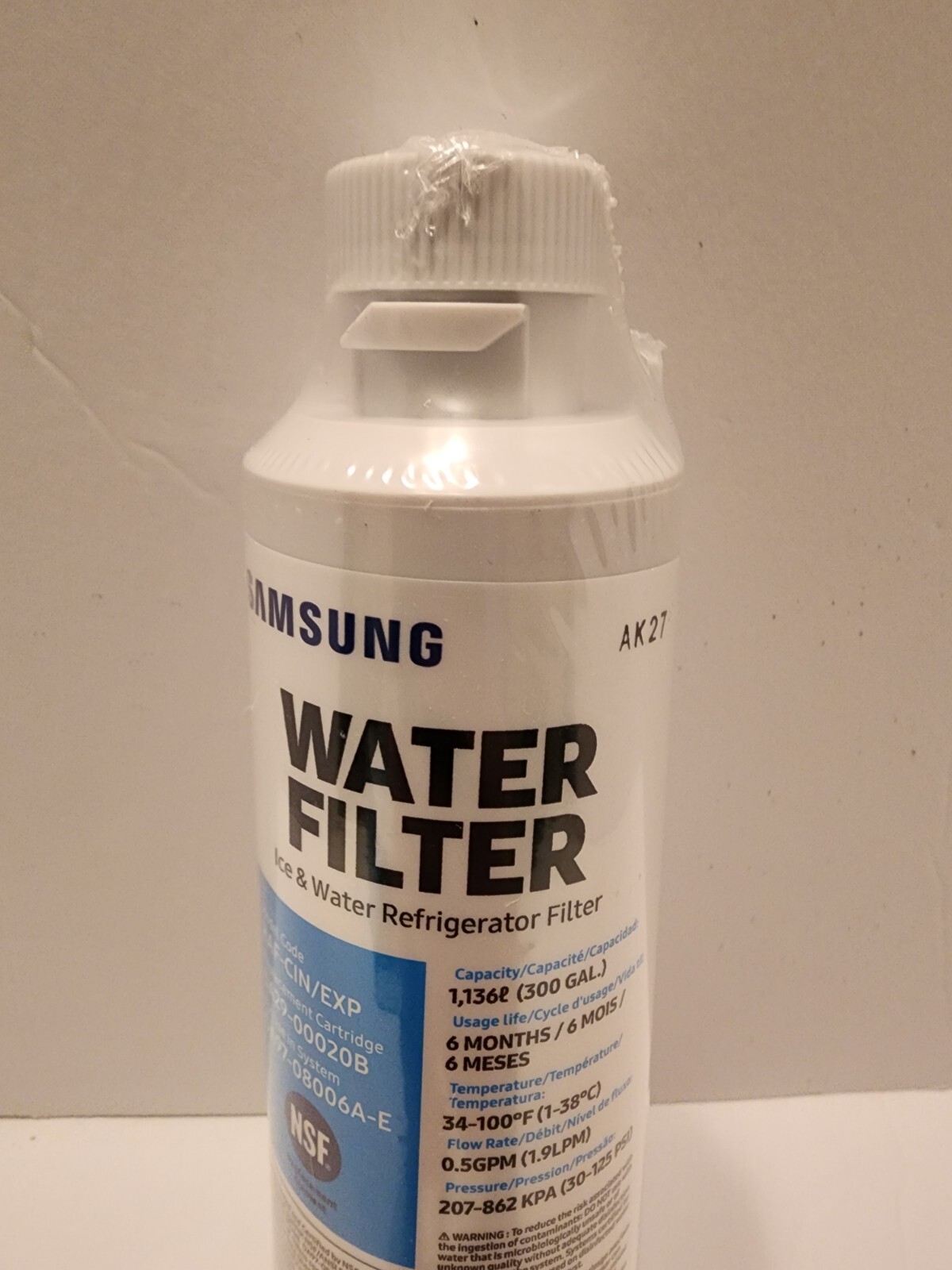 Samsung Genuine DA29-00020B HAF-CIN/EXP Fridge Ice & Water Filter
