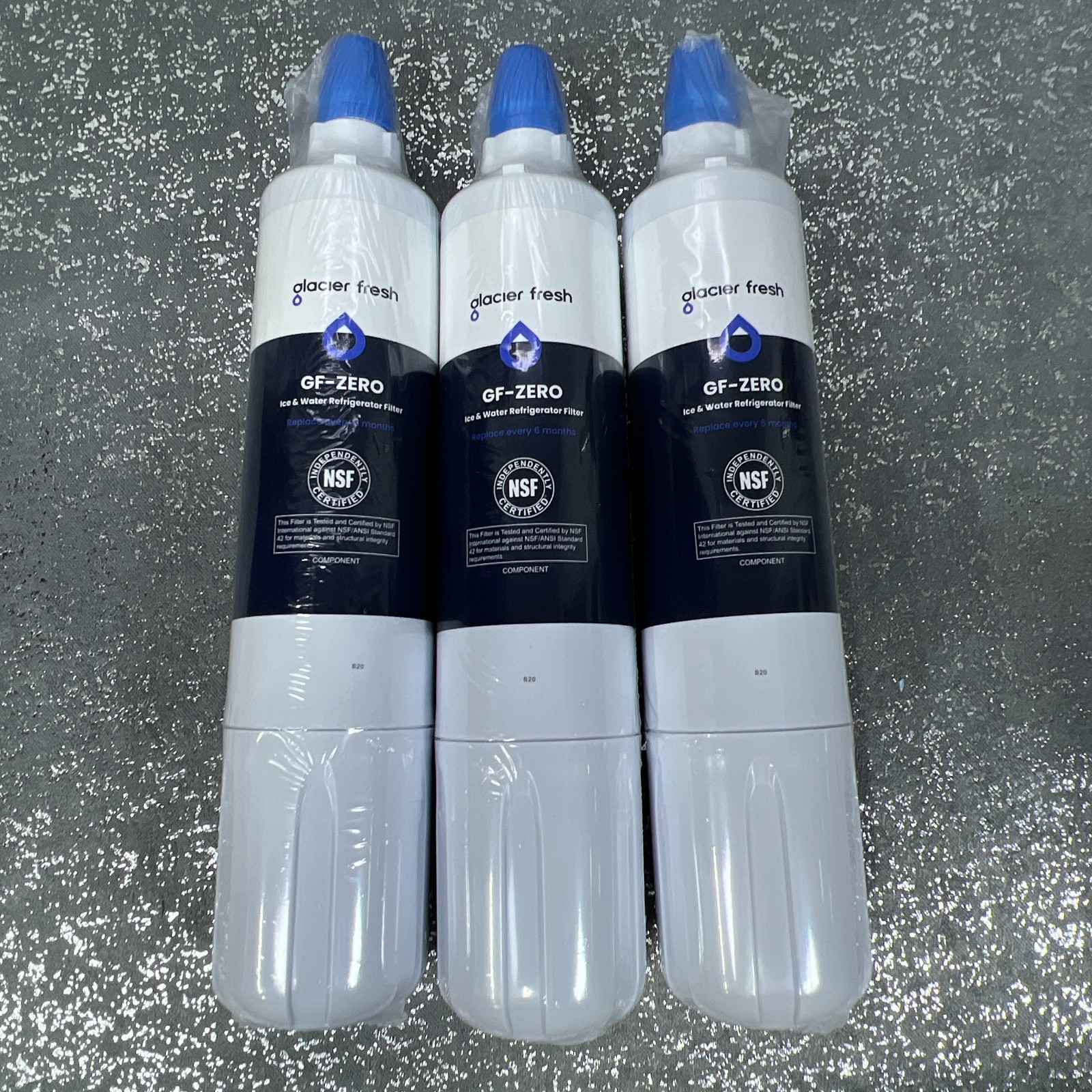 3 New Glacier Fresh GF-Zero Fits Sub-Zero Refrigerator Water Filter Sealed