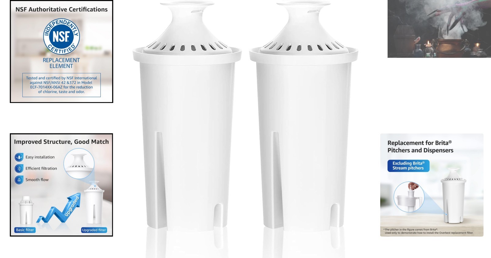 2 Pack 7006 Water Filters – Reduce Chlorine, Taste & Odor, NSC Certified