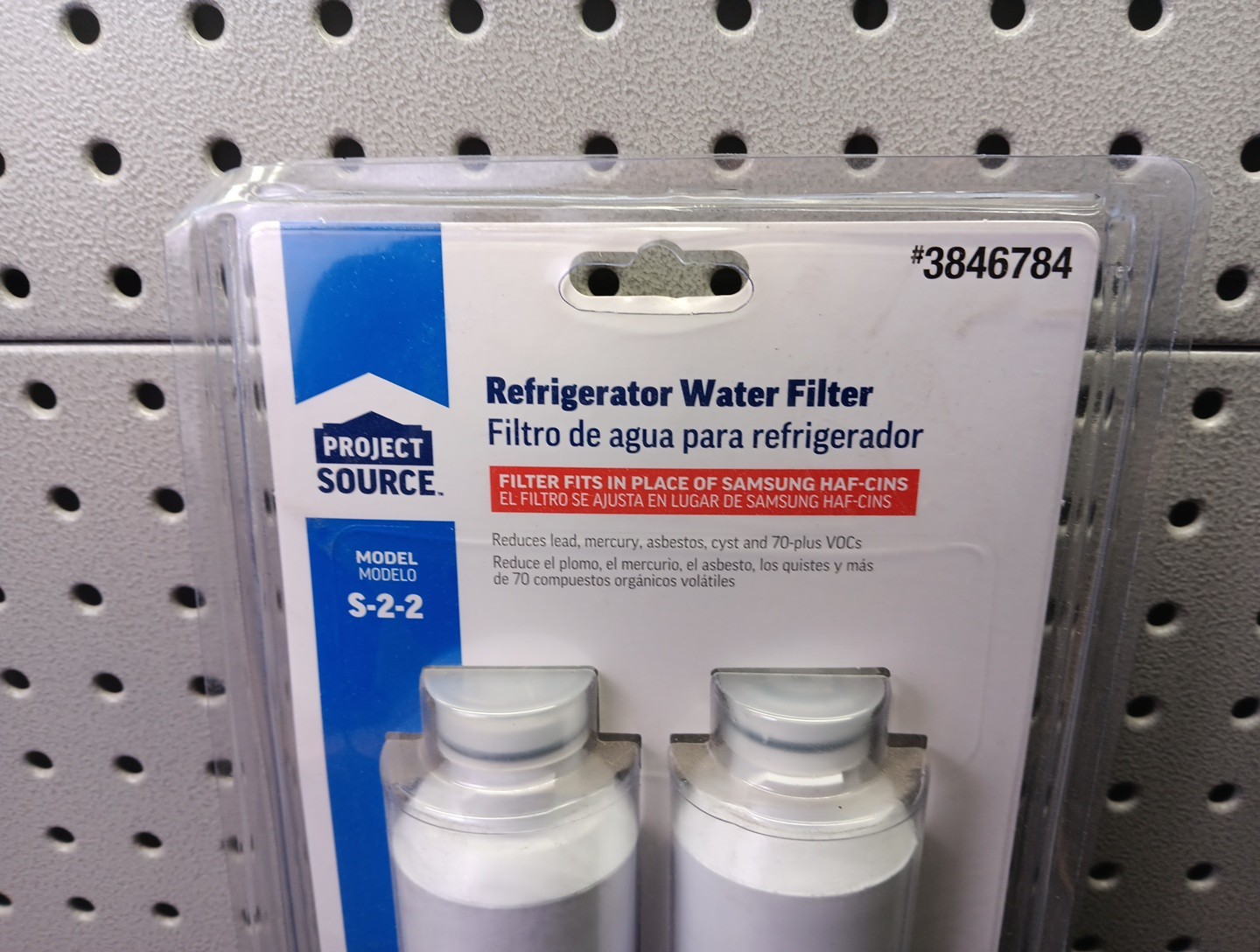 Project Source 3846784 S-2-2 Fridge Water Filter Samsung HAF-CINS 2 Pack (bn)