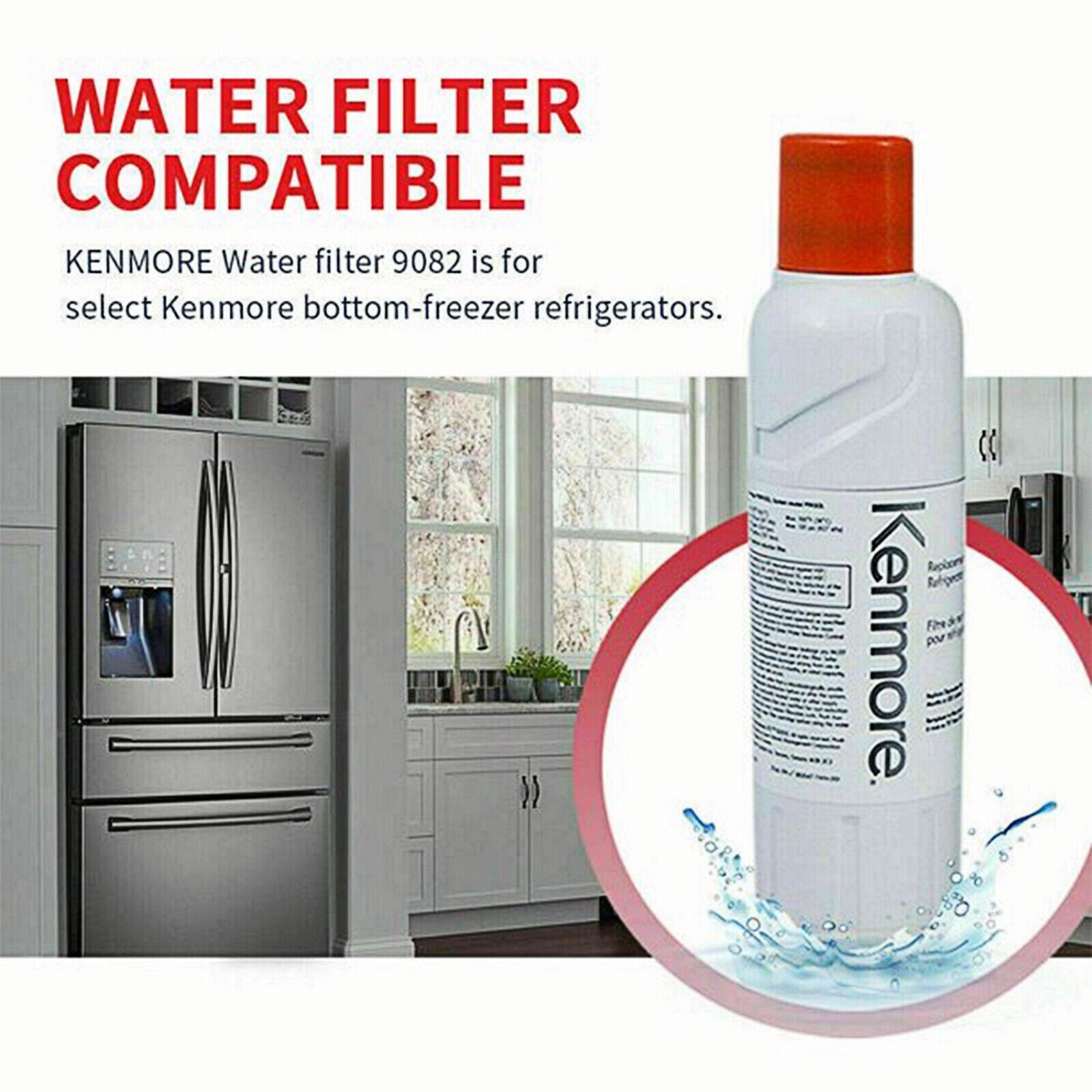 1-4 Pack Kenmore 9082 Replacement Refrigerator Water Filter For 469082 9903 USA