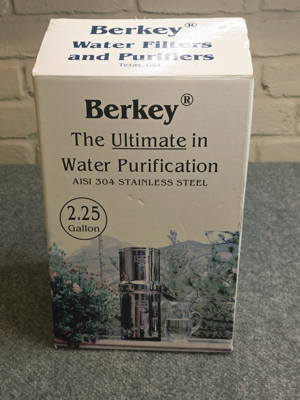 New Big Berkey Steel Water Filter System 2.25 Gallon