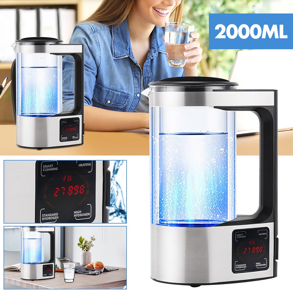 2L Portable Kangen Water-Electric Hydrogen Rich Water Ionizer Generator Machine