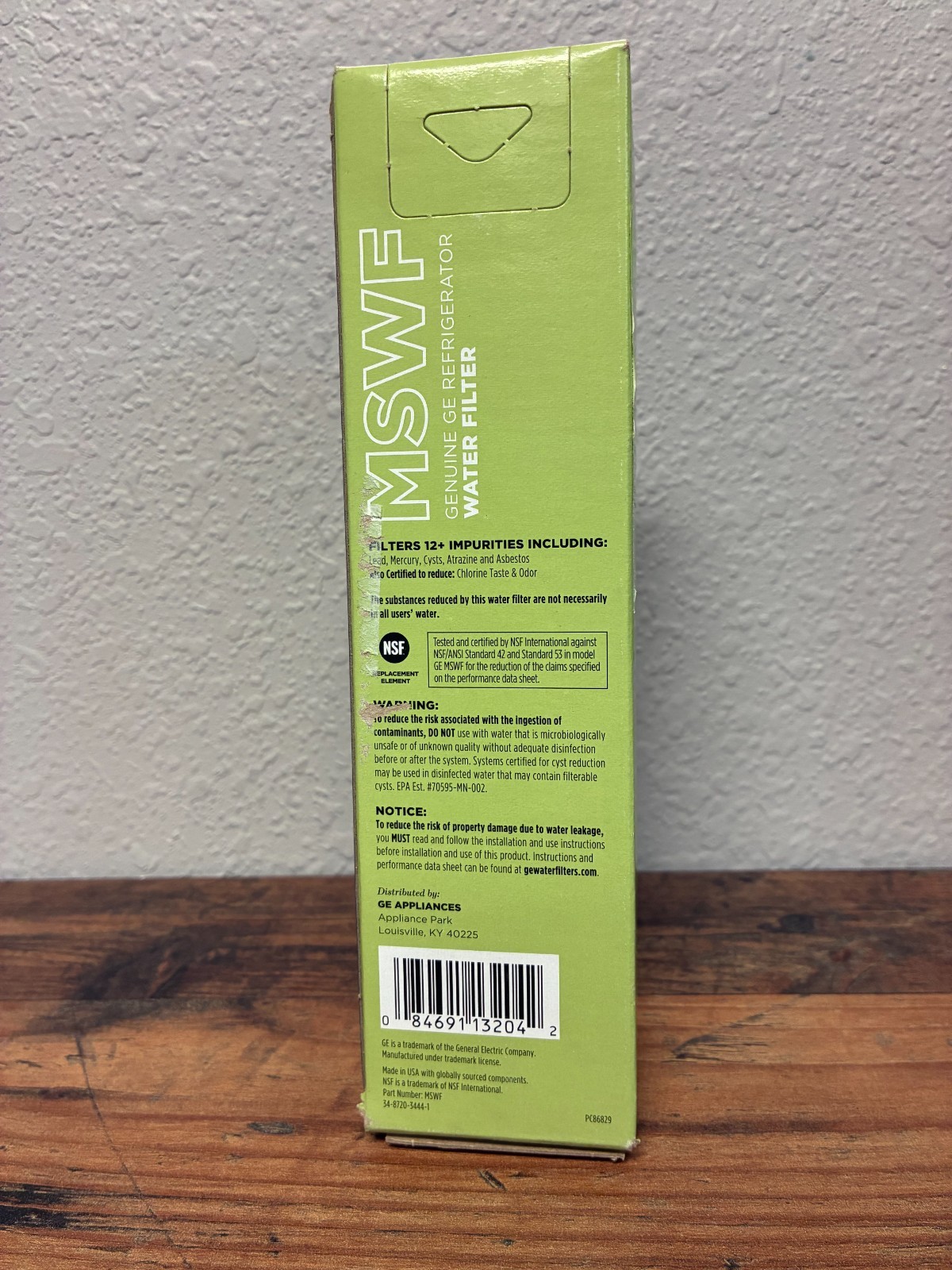 Genuine GE MSWF Refrigerator Water Filter Boxed Sealed