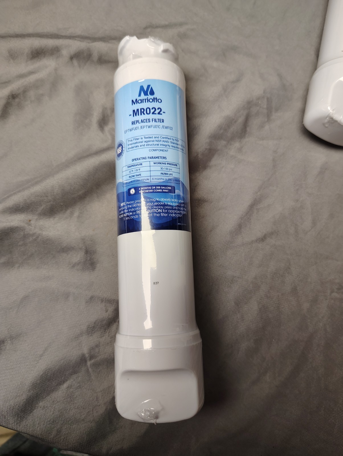 Marriotto MR022 Replacement Water Filter – Pack Of 3 – New Sealed