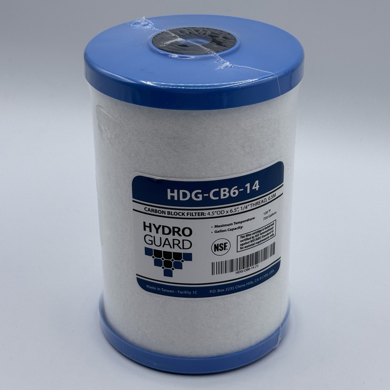 Hydro Guard HDG-CB6-14 CB6 Carbon Block Water Filter Replacement Cartridge