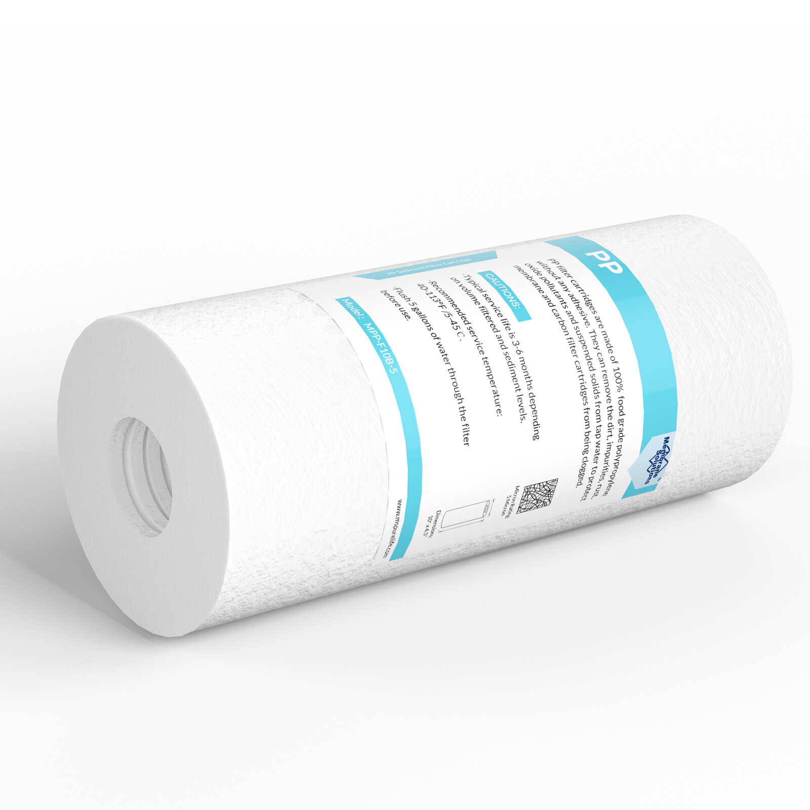 8 Pack 5 Micron 10×4.5″ Sediment Water Filter Whole House Cartridges Replacement