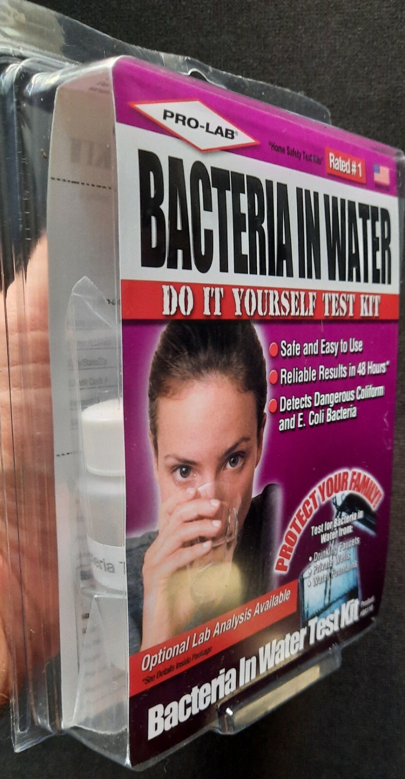 PRO-LAB BACTERIA IN WATER-DO IT YOURSELF TEST KIT – NEW From 2005