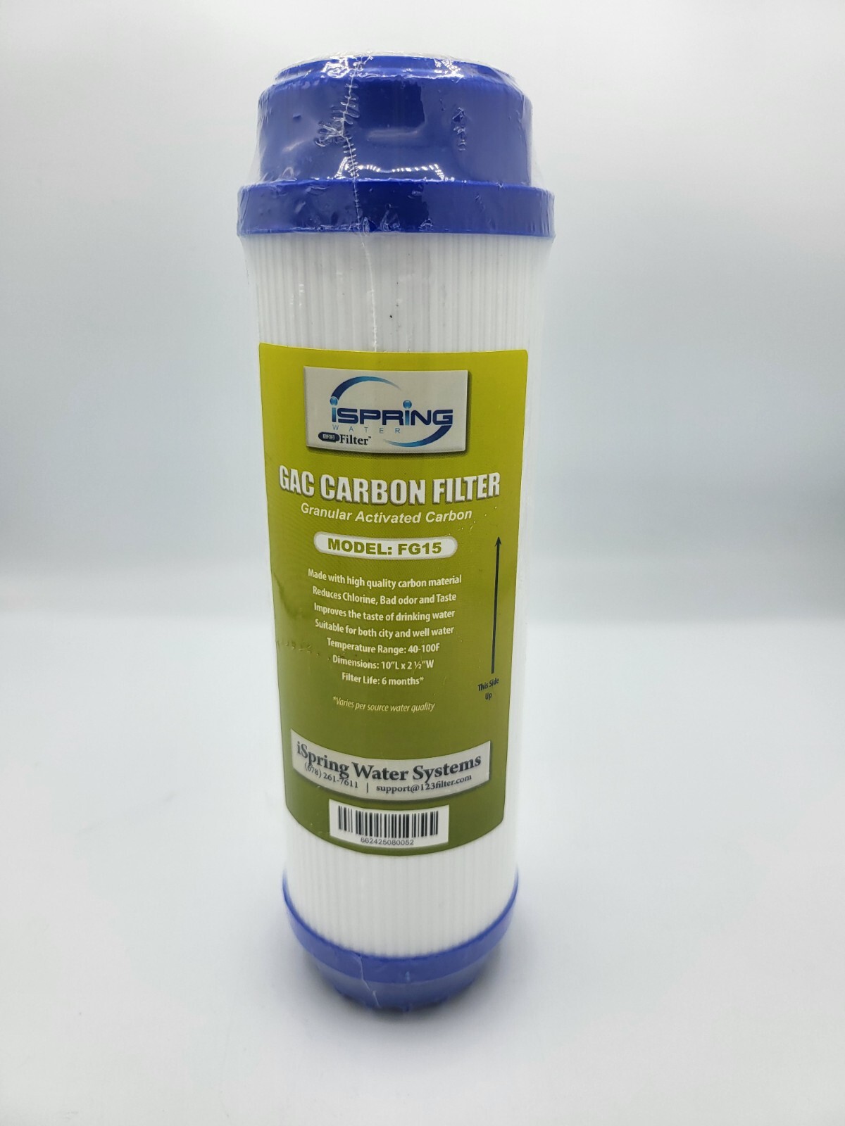 iSpring FG15 Water Filter GAC Granular Activated Carbon For Aqua Optima Evolve