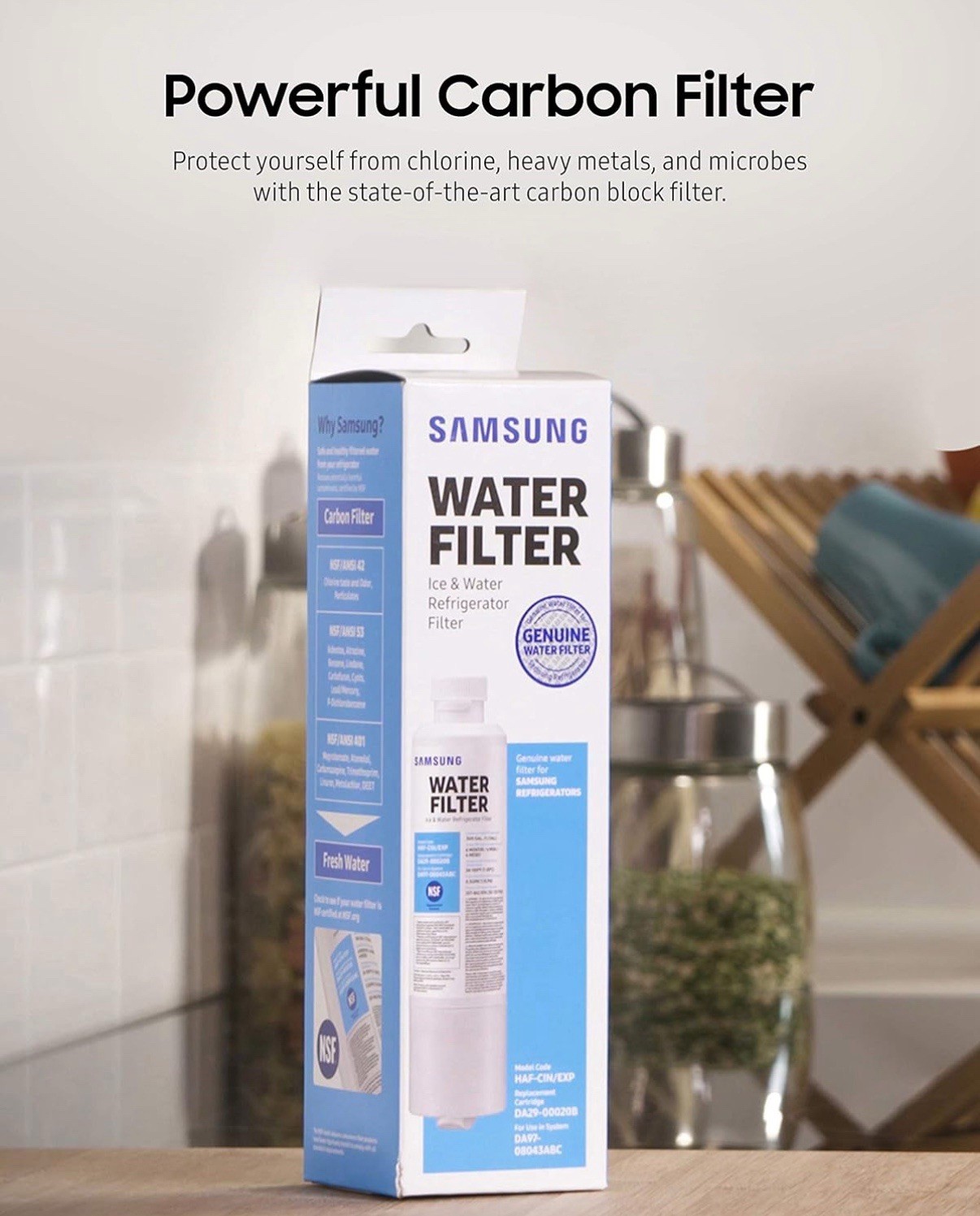 Samsung HAF-CIN/EXP Refrigerator Water Filter – White (DA29-00020B)