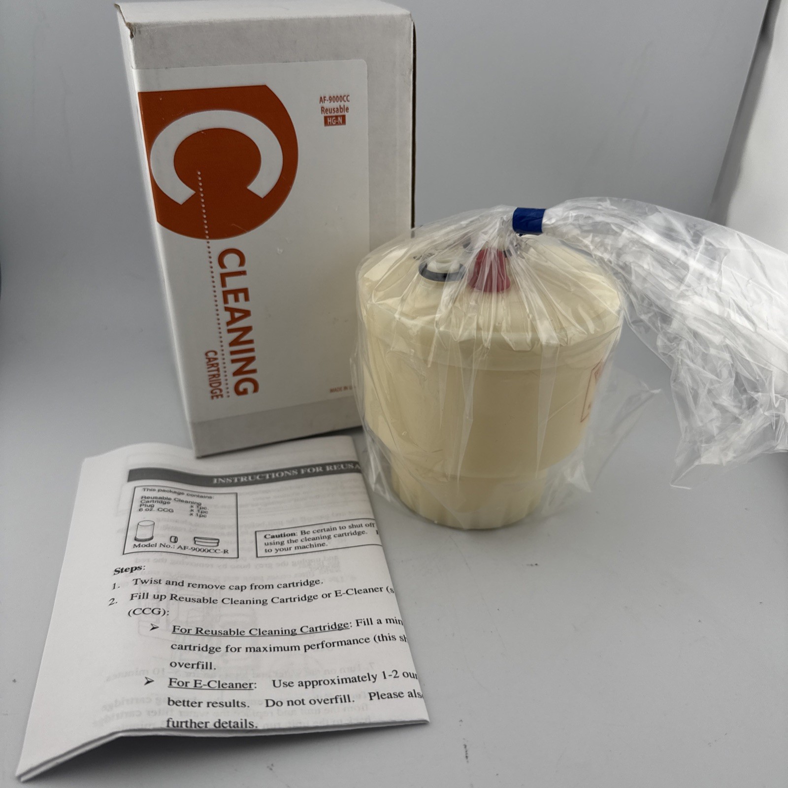 A20 Water – Made in USA, Reusable Cleaning Cartridge – HGN Type – AF-9000CC -New