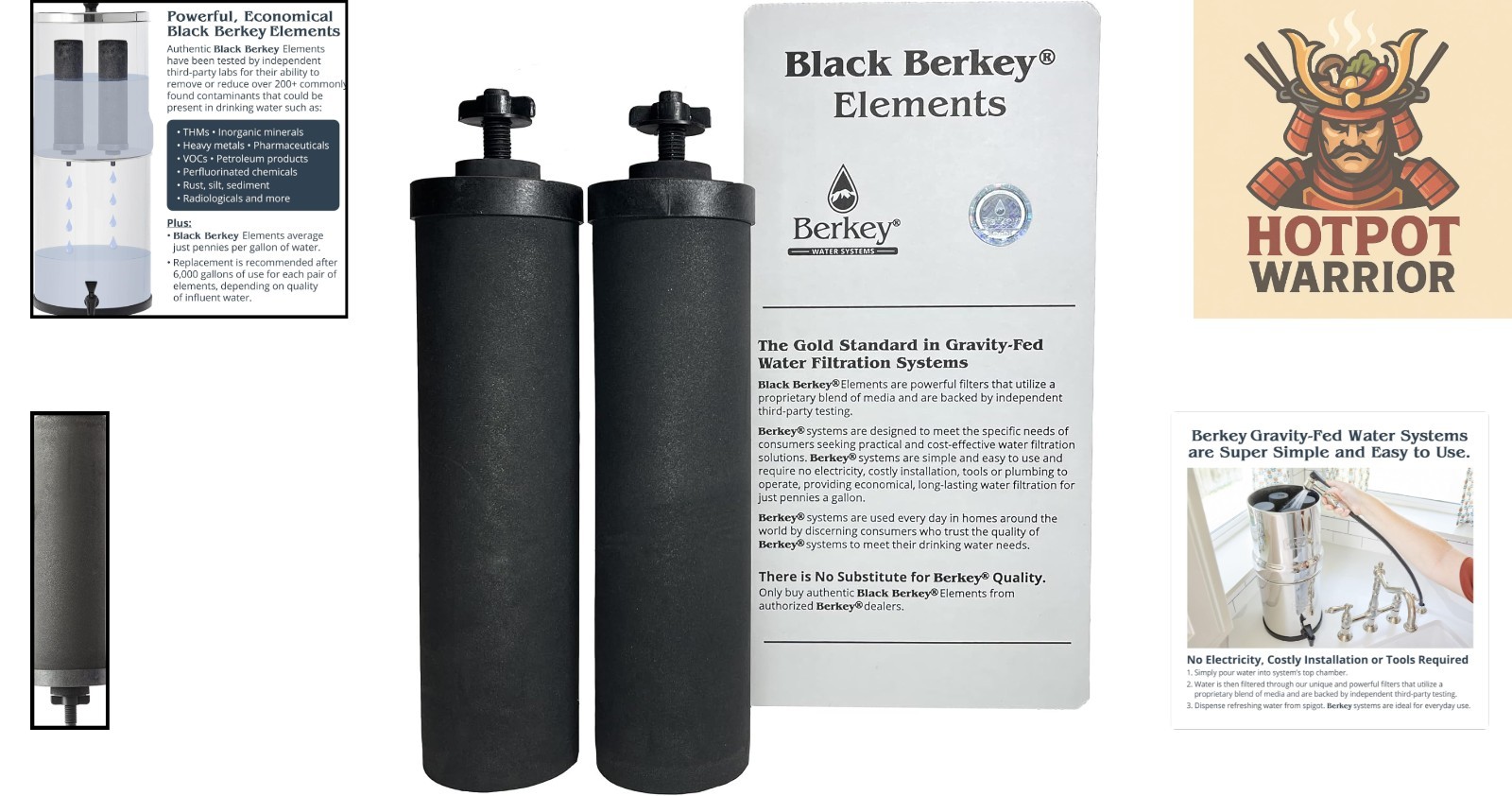 Black Berkey Elements BB9-2 Replacement Filters – Gold Standard Purification