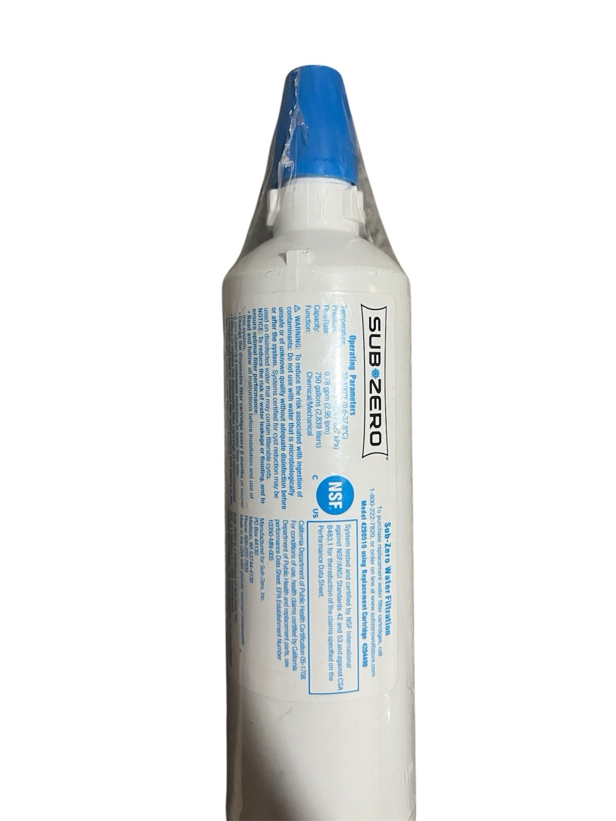Sub-Zero 4204490 Refrigerator Water Filter 3 Pack GENUINE BRAND NEW