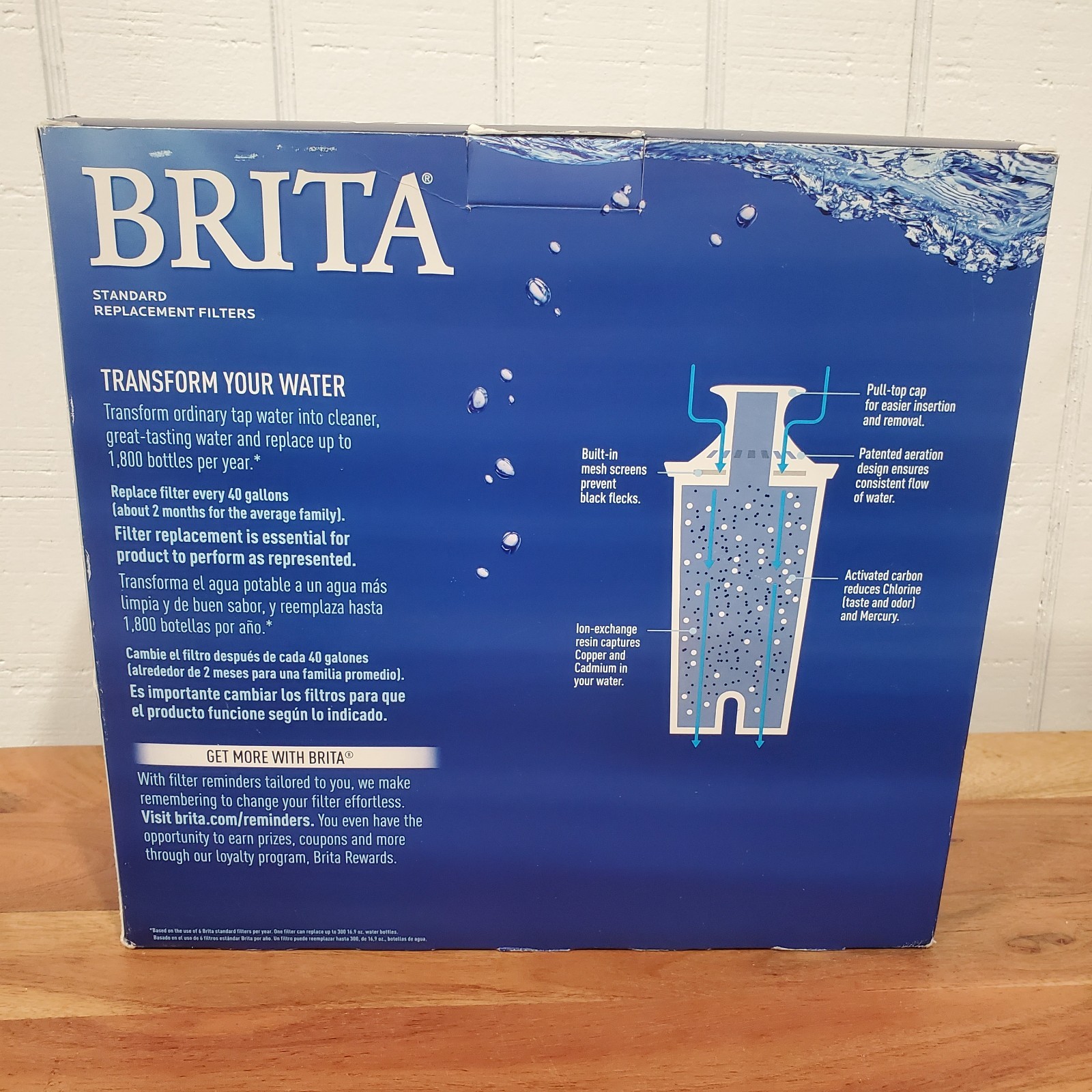 Brita – Standard Replacement Water Filter – 987554 – 10 Pack – New