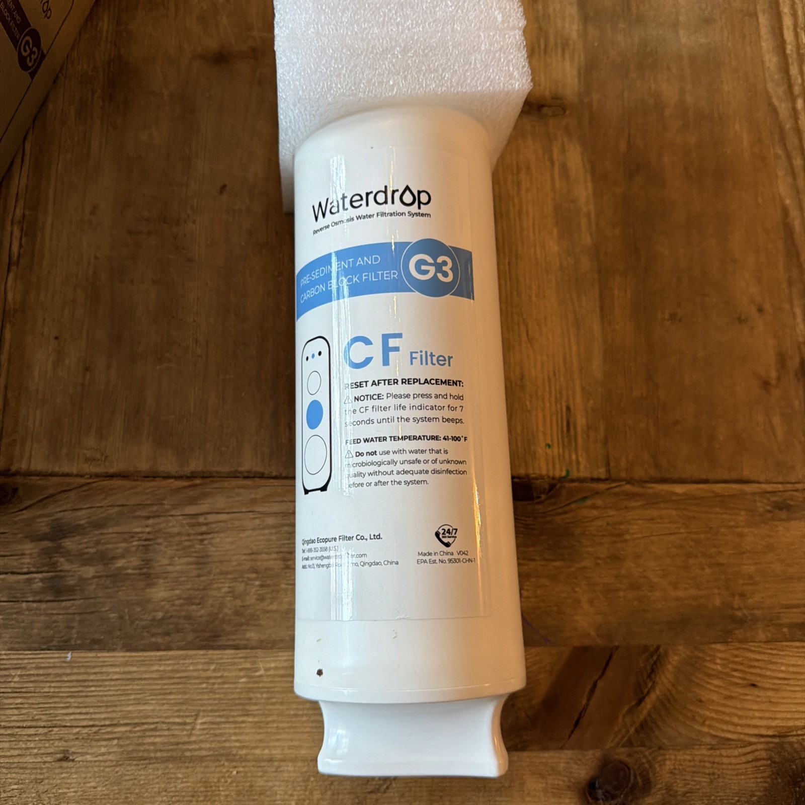 Waterdrop WD-G3-CF Filter, Replacement for WD-G3-W, WD-G3P600 and WD-G3P800-W