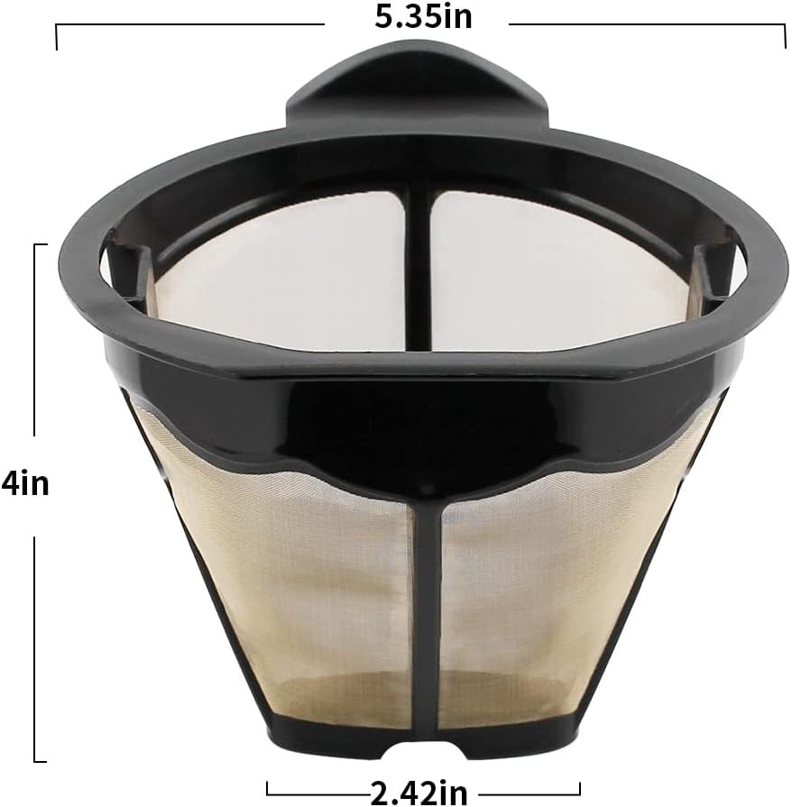 Replacement Parts Cone Reusable Coffee Permanent Filters, Compatible with Ninja
