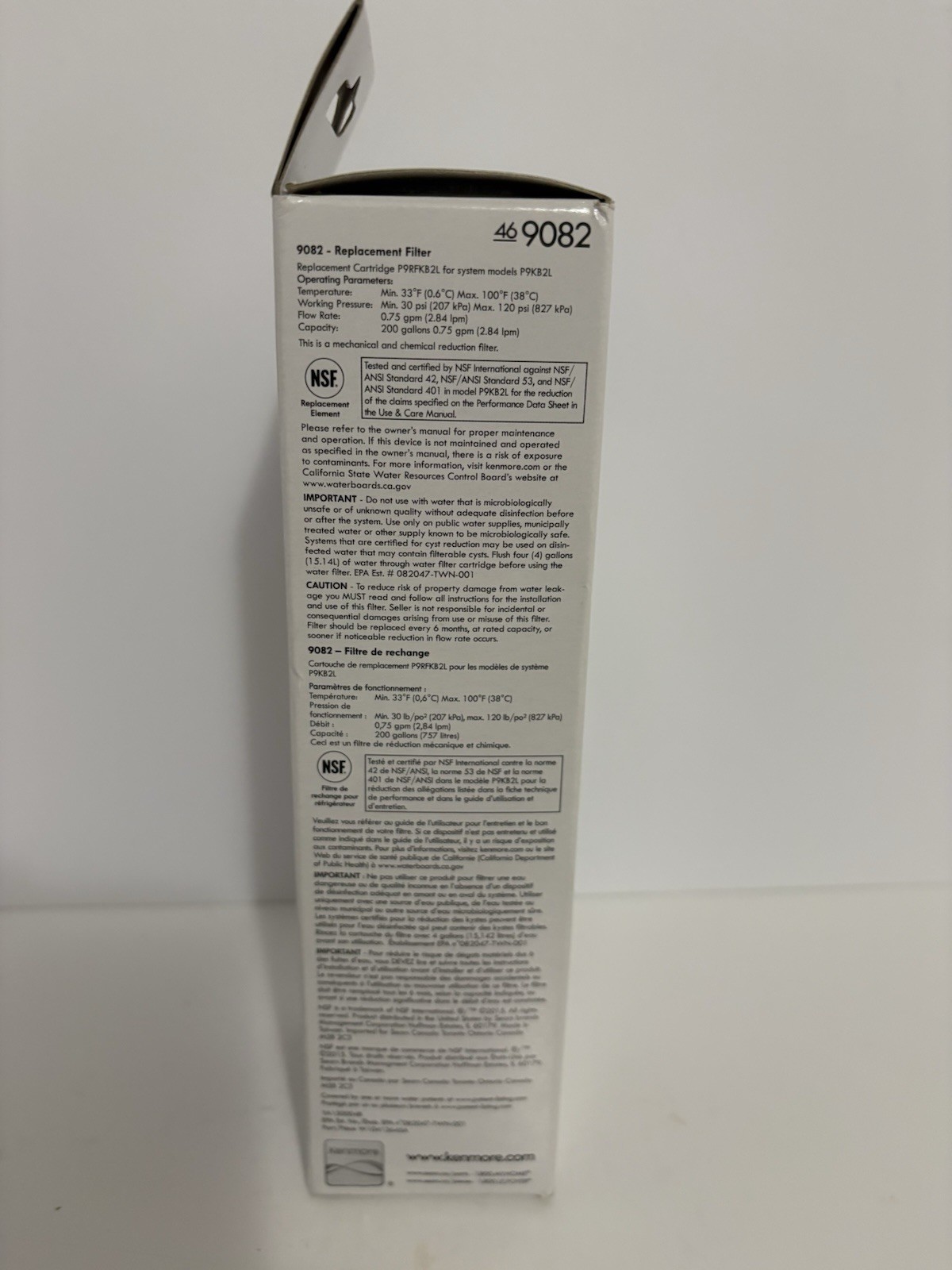 Kenmore 9082 Replacement Refrigerator Water Filter