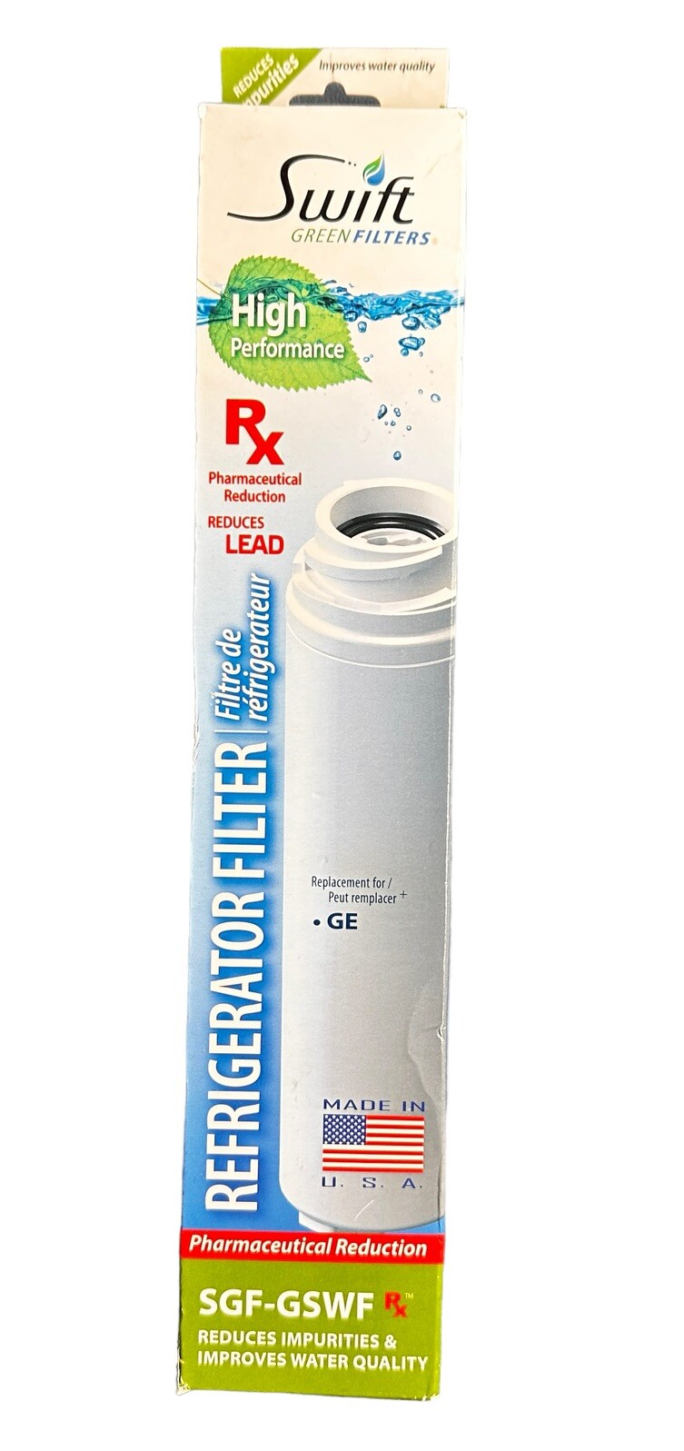 Lot Of 2 Replacement GE MSWF Refrigerator Water Filters SGF-MSWF